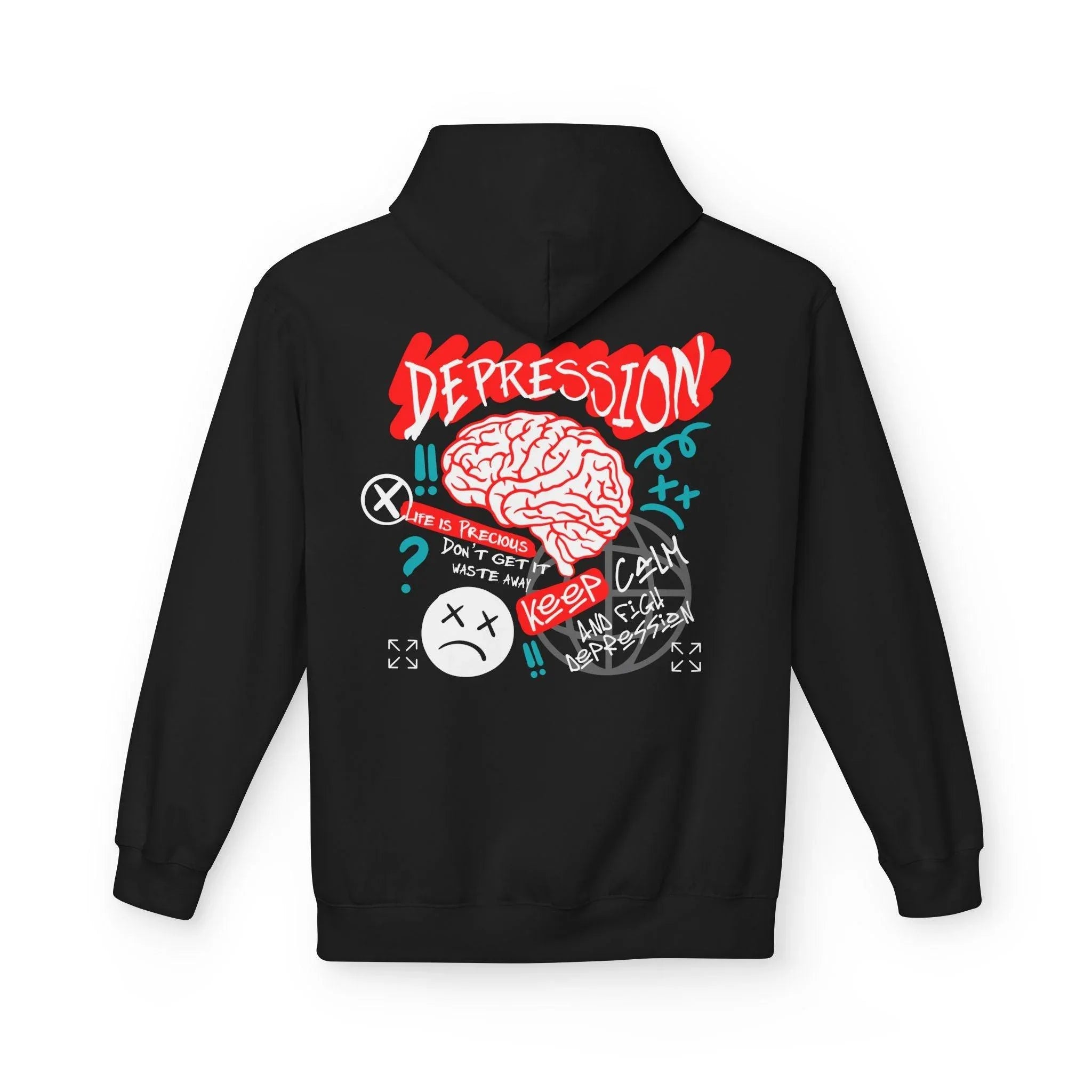 Empower Your Style: Fight Depression Fleece Hoodie for Ultimate Comfort