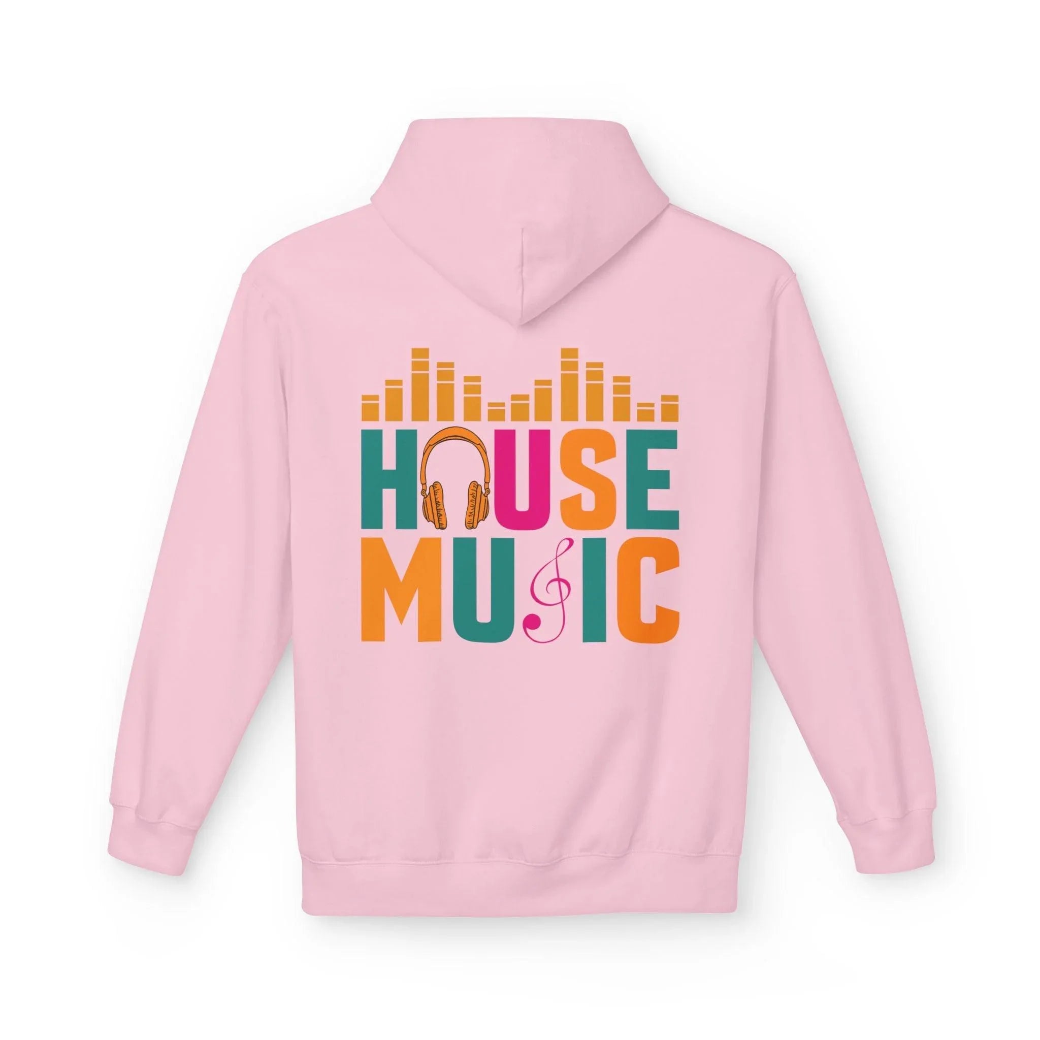 House Music Vibes Fleece Hoodie - Stylish Comfort for Music Lovers