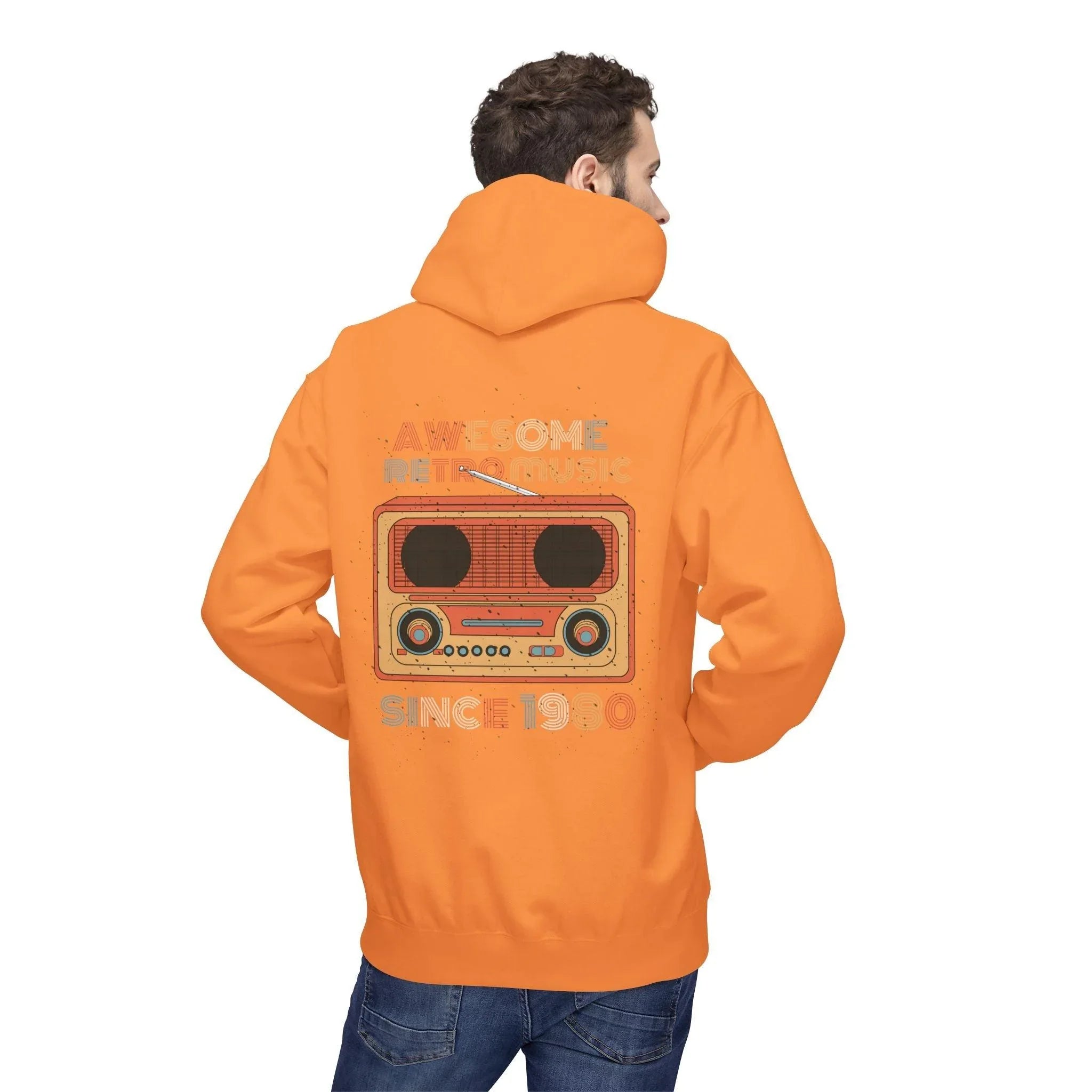Stylish Retro Music Fleece Hoodie for Ultimate Comfort