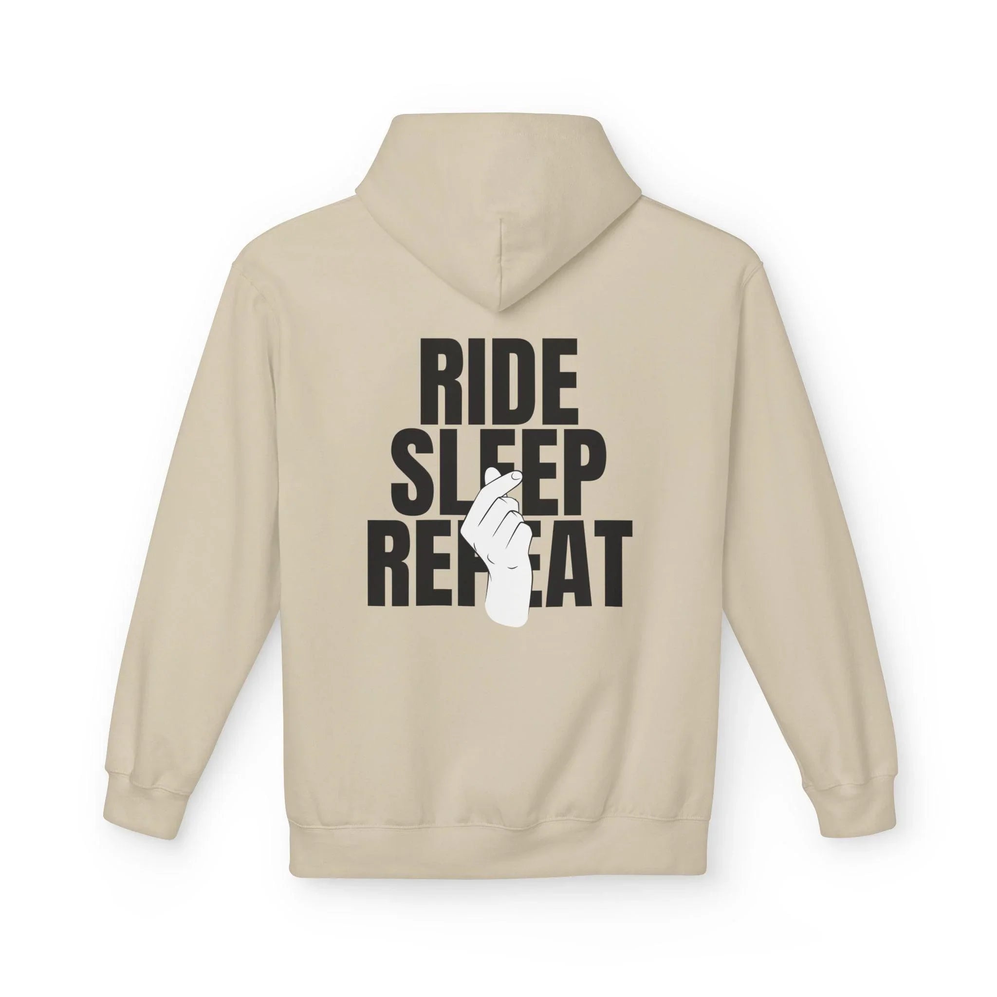 Cozy Comfort "Ride, Sleep, Repeat" Fleece Hoodie