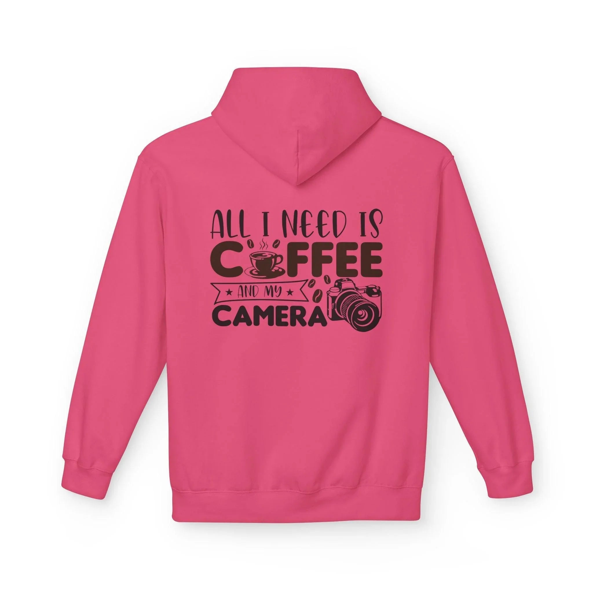 Cozy Photographer's Coffee Fleece Hoodie for Style and Comfort