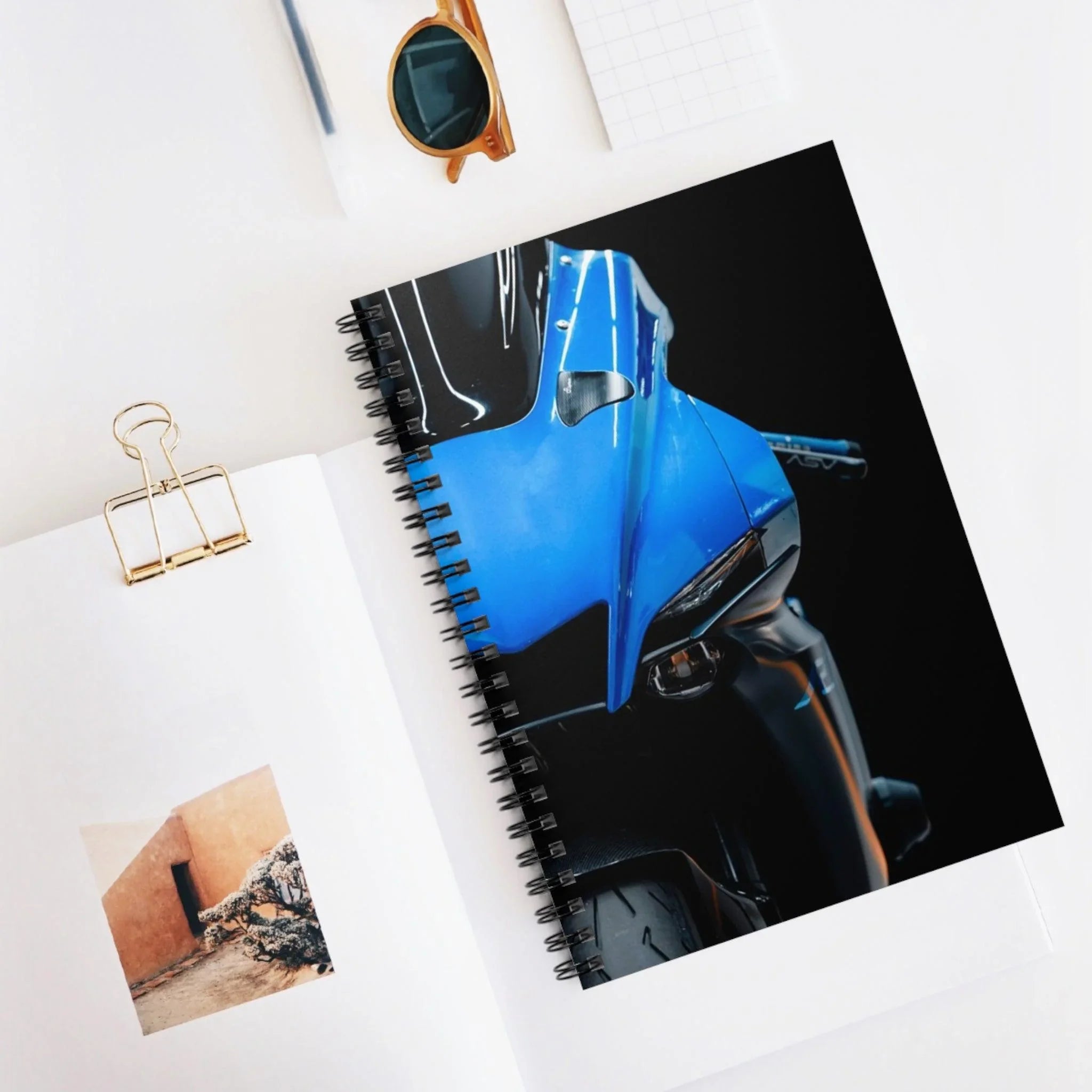 Yamaha R1 Motorcycle Spiral Notebook #021 - Throttle Designs