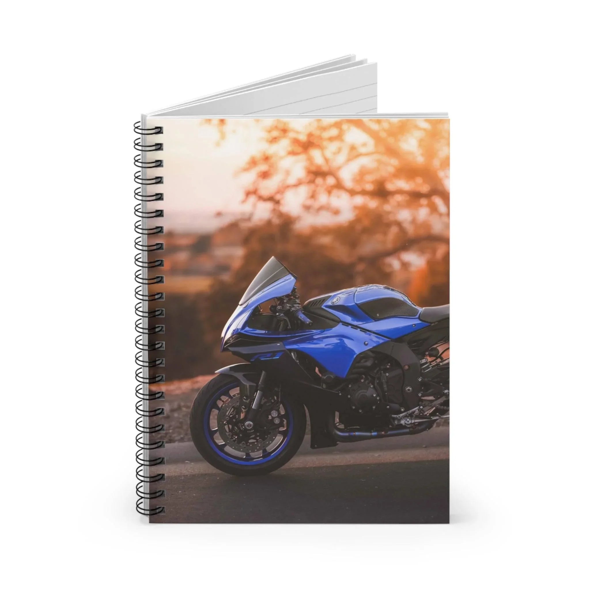 Yamaha R1 Motorcycle Spiral Notebook #031 - Throttle Designs