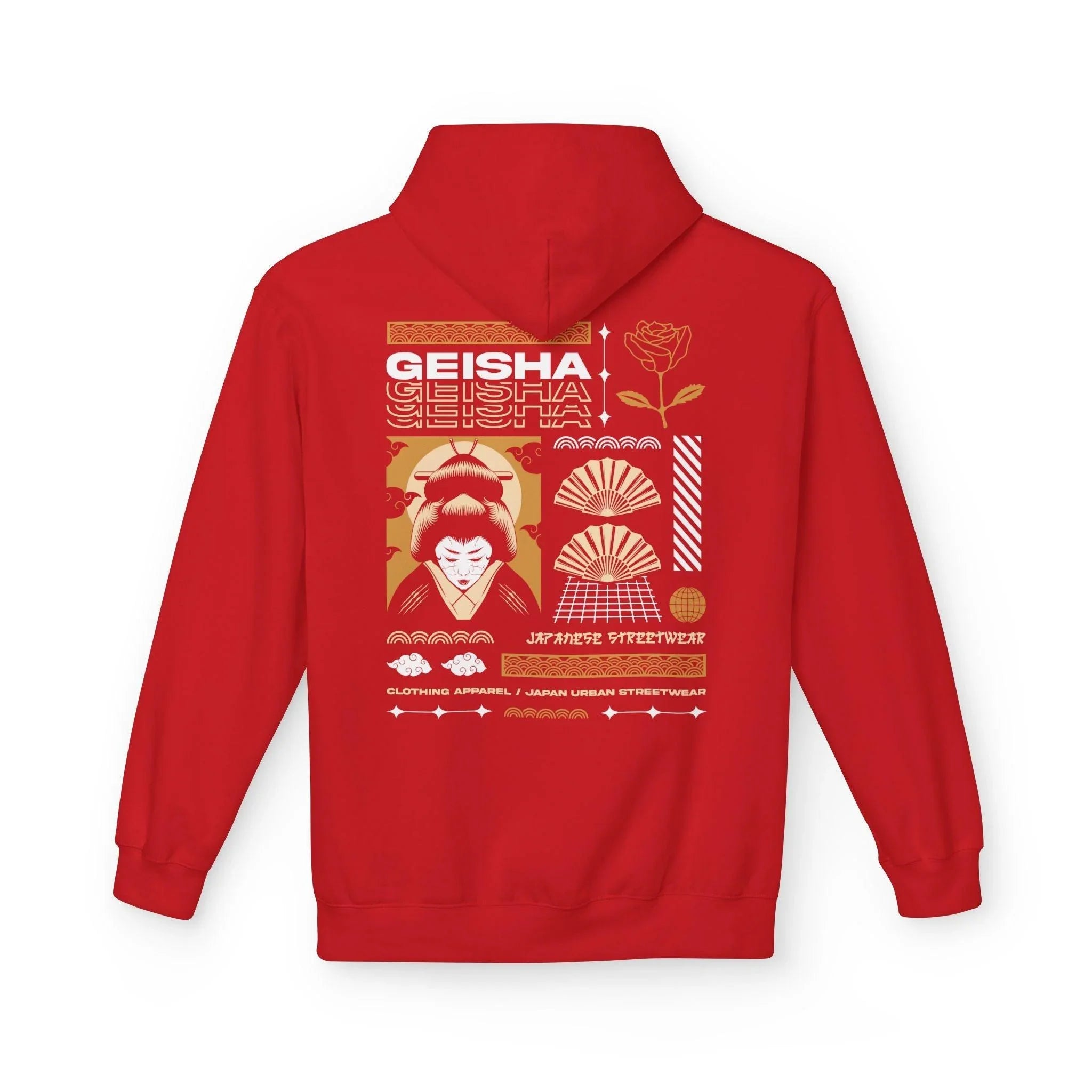 Stylish Geisha-Inspired Fleece Hoodie for Ultimate Streetwear Comfort