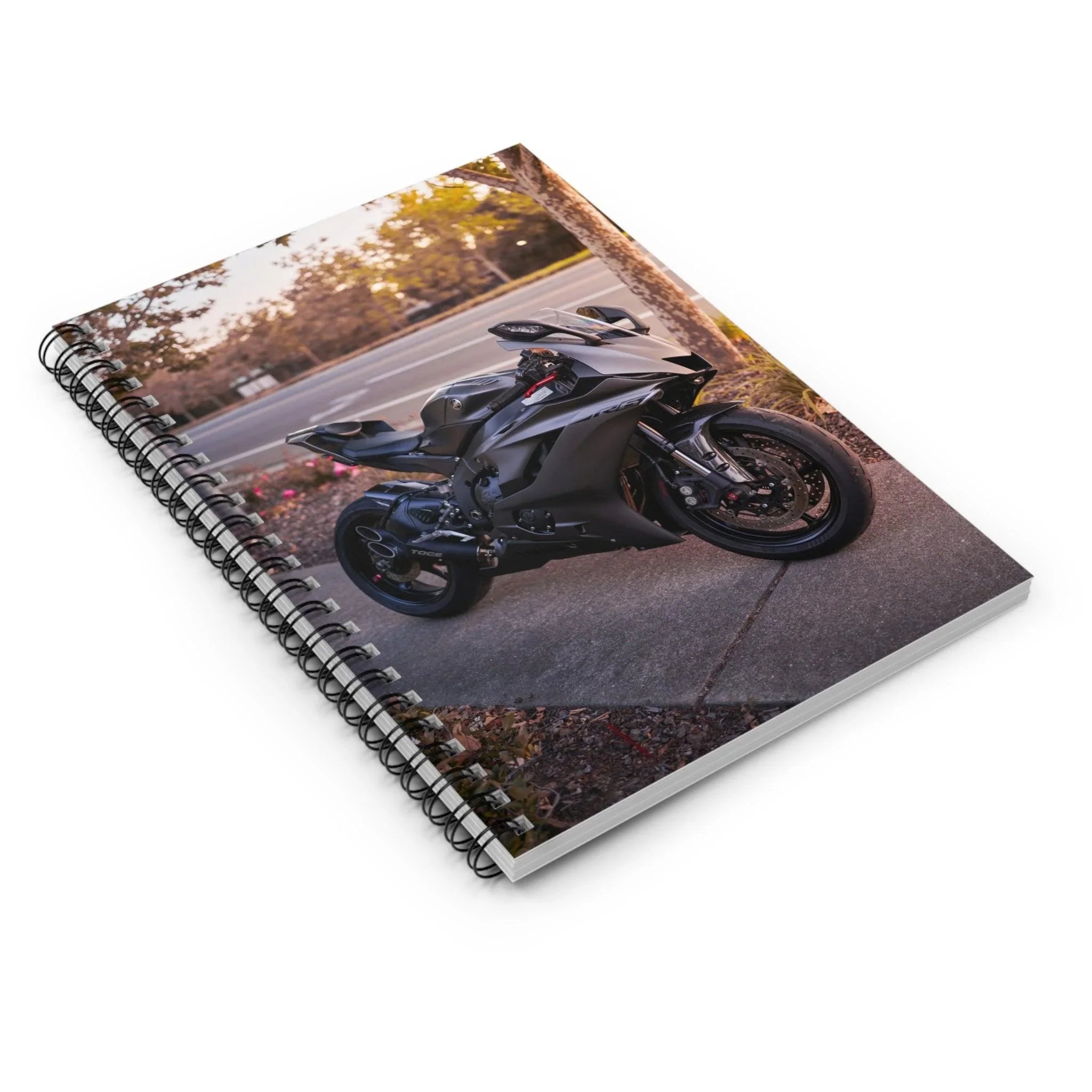 Yamaha R6 Motorcycle Spiral Notebook #002 - Throttle Designs