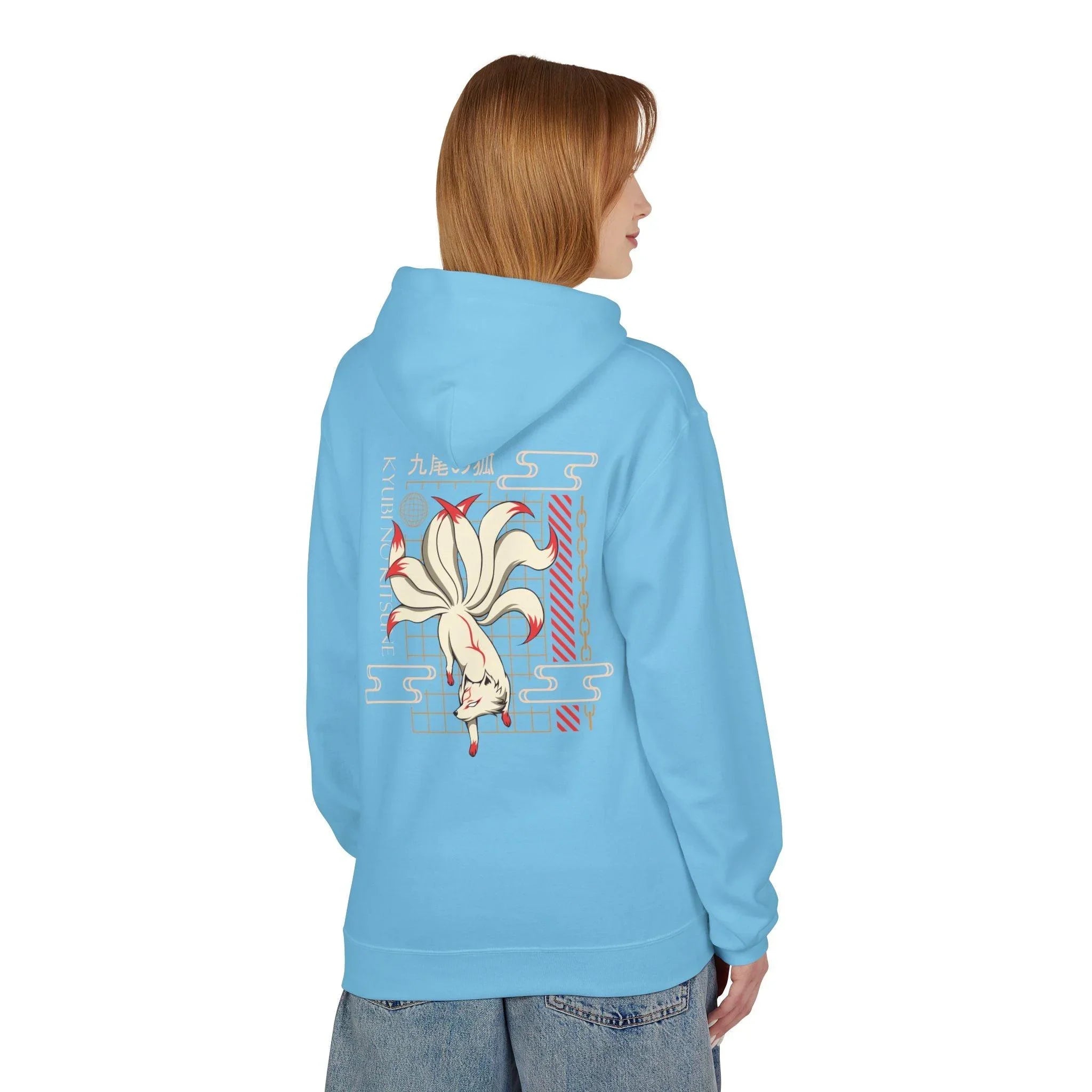 Kyubi No Kitsune Japanese Streetwear Fleece Hoodie – Ultimate Comfort Meets Stylish Design