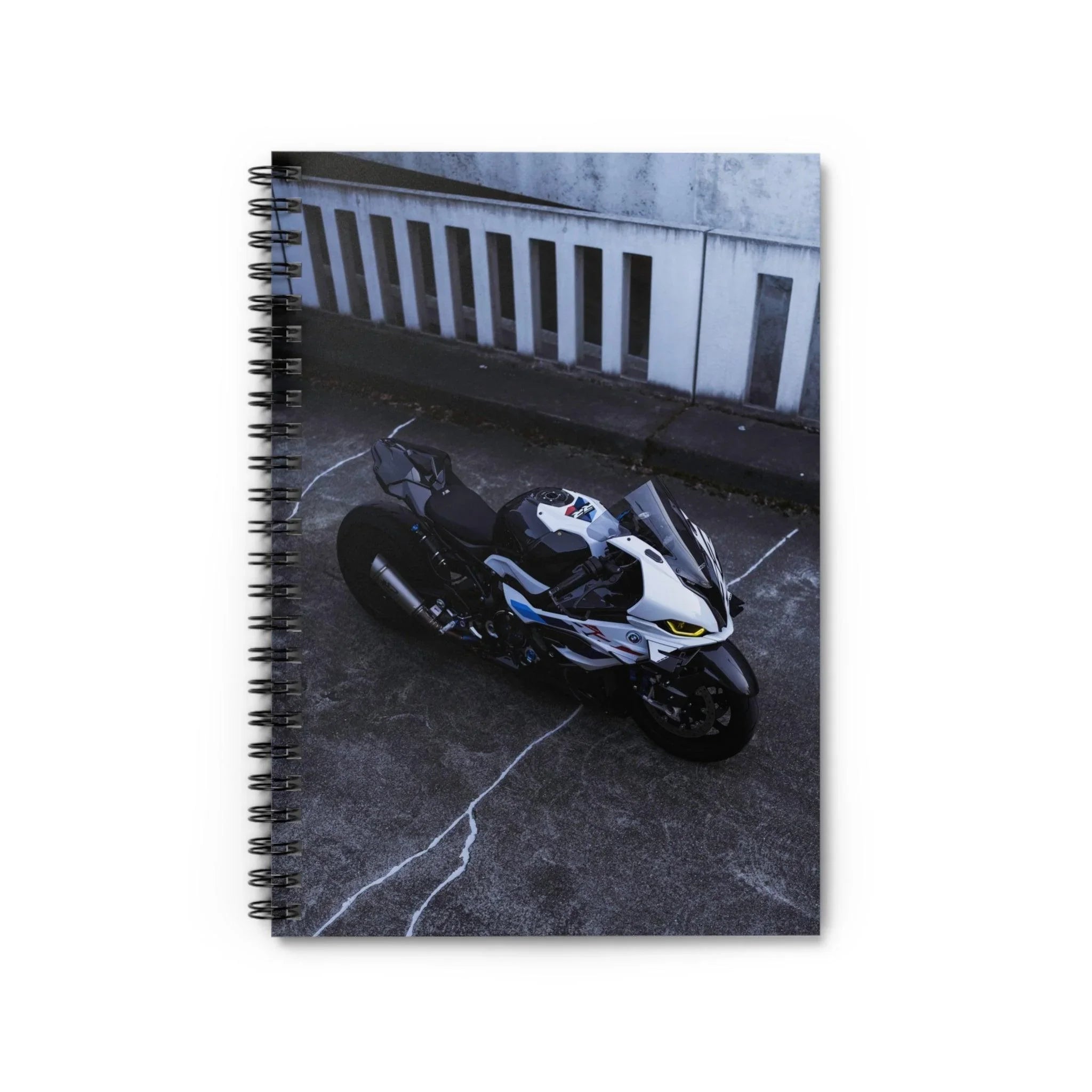 BMW S1000RR Drag Spec Motorcycle Spiral Notebook #009 - Throttle Designs