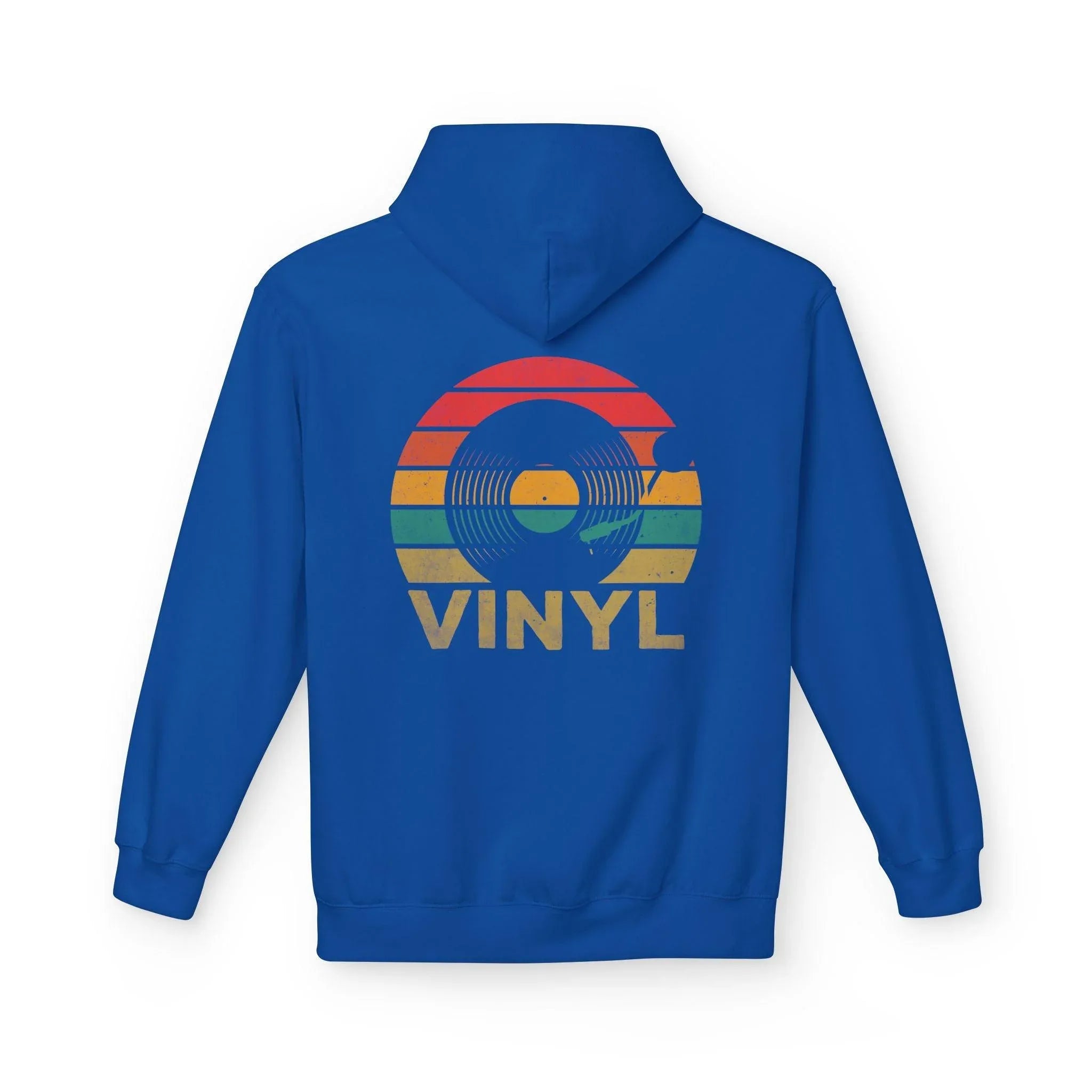 Cozy Vintage Music Vinyl Fleece Hoodie for Ultimate Style and Comfort