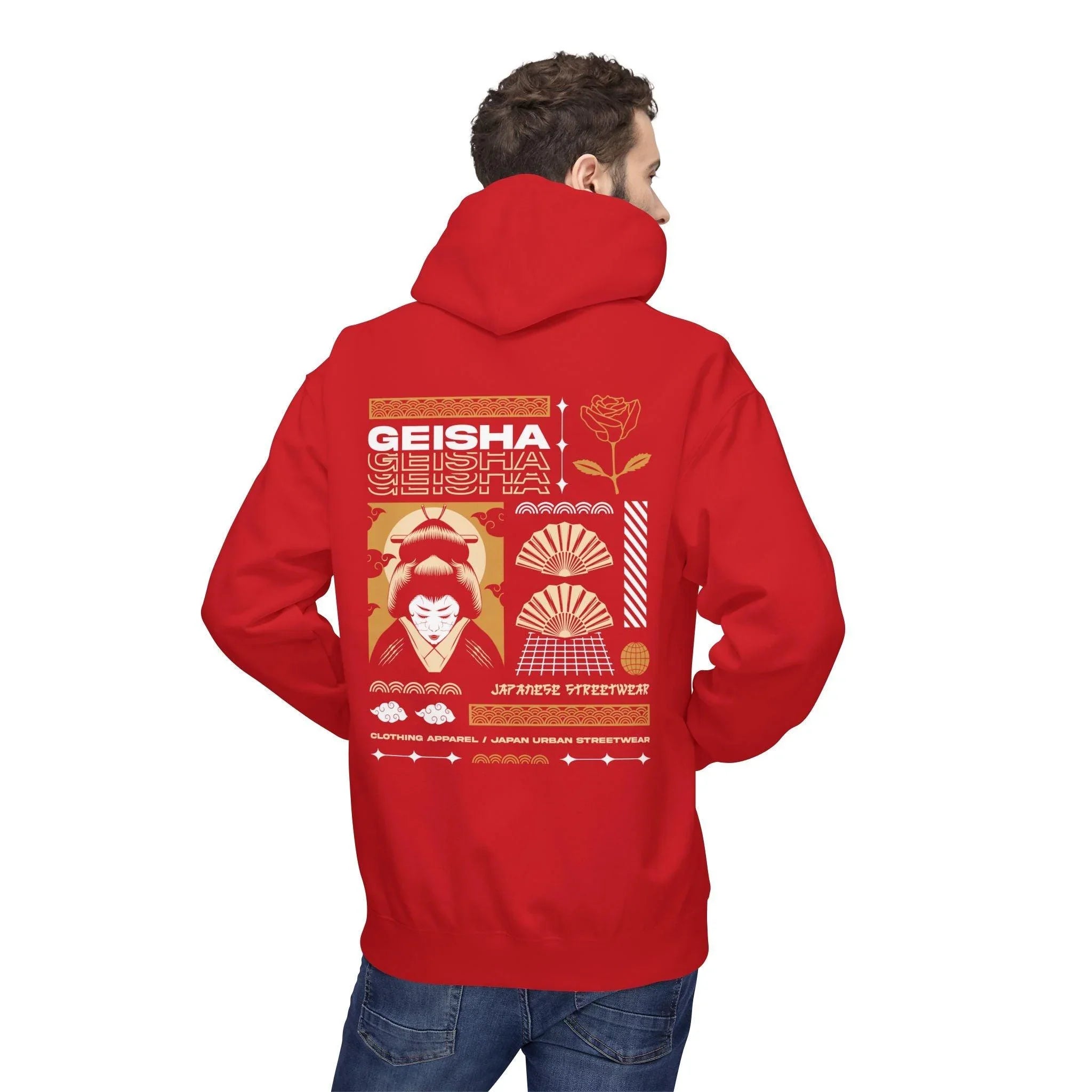 Stylish Geisha-Inspired Fleece Hoodie for Ultimate Streetwear Comfort