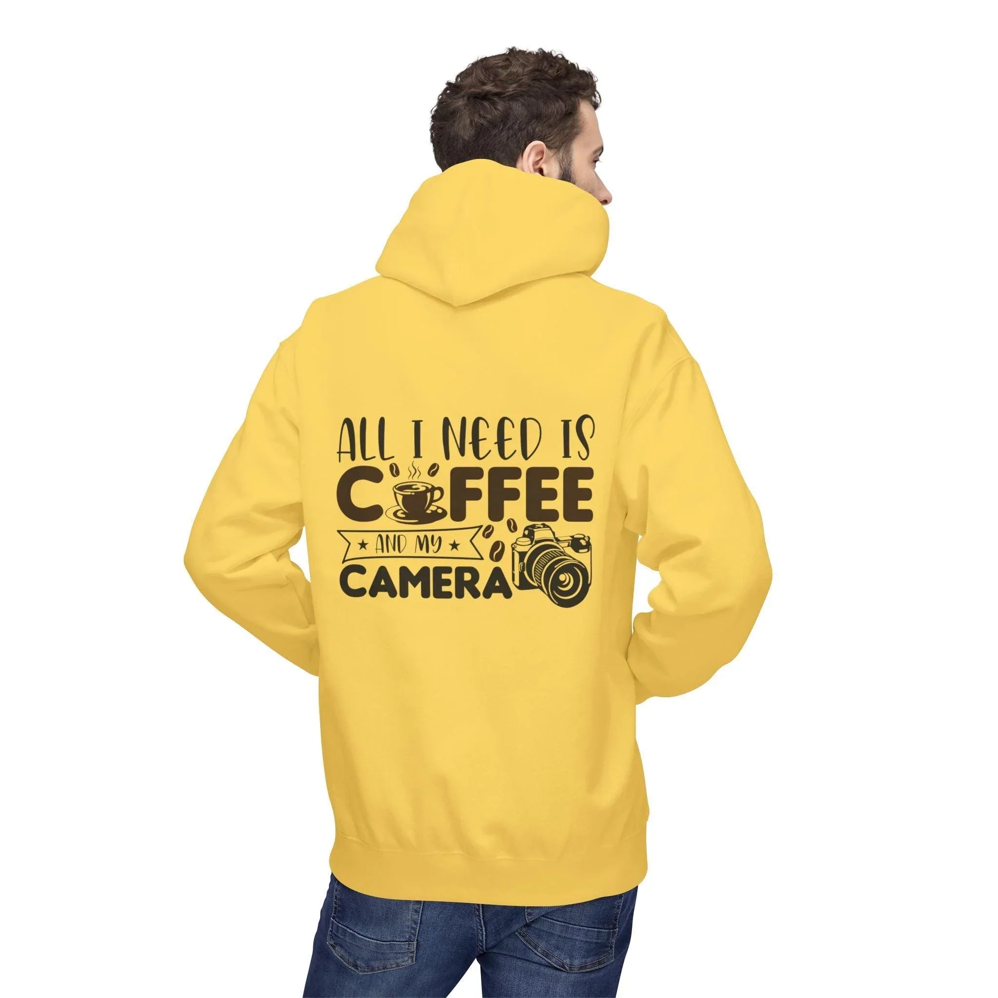 Cozy Photographer's Coffee Fleece Hoodie for Style and Comfort