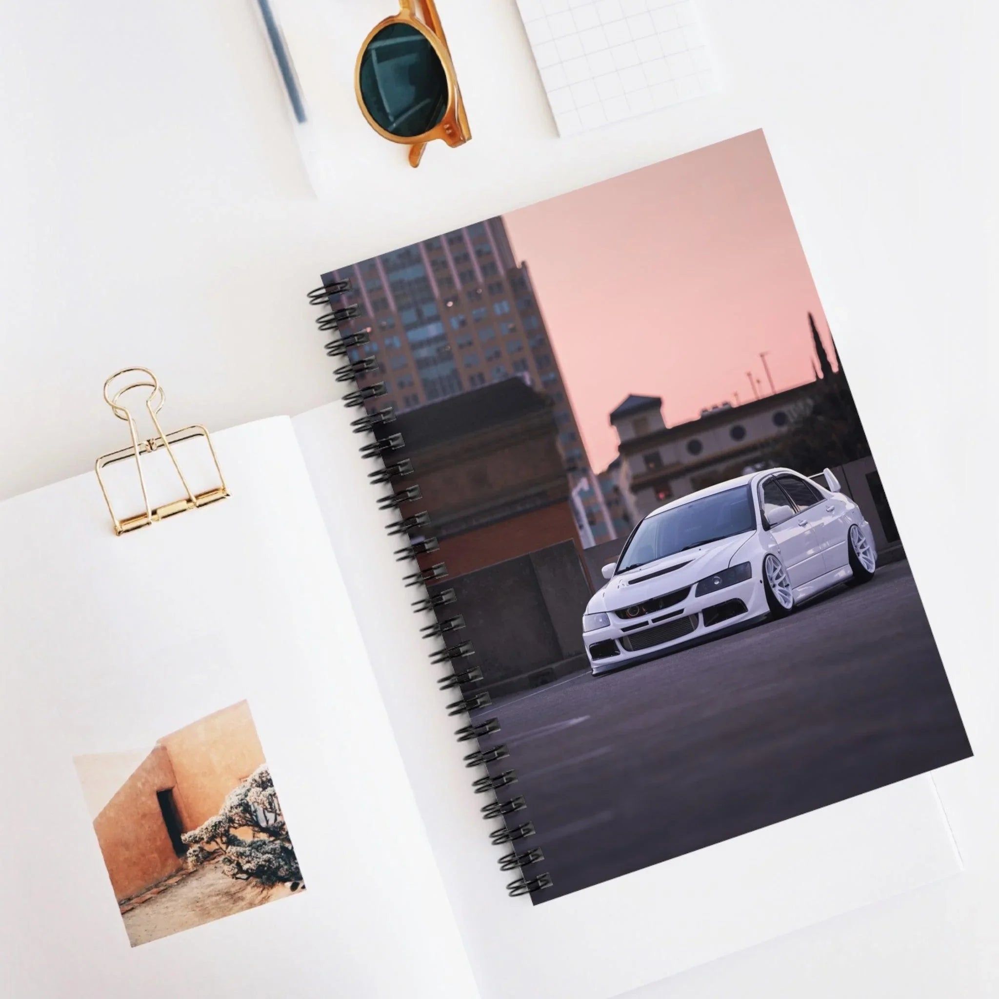 Mitsubishi Evo 8 Automotive Spiral Notebook #017 - Throttle Designs