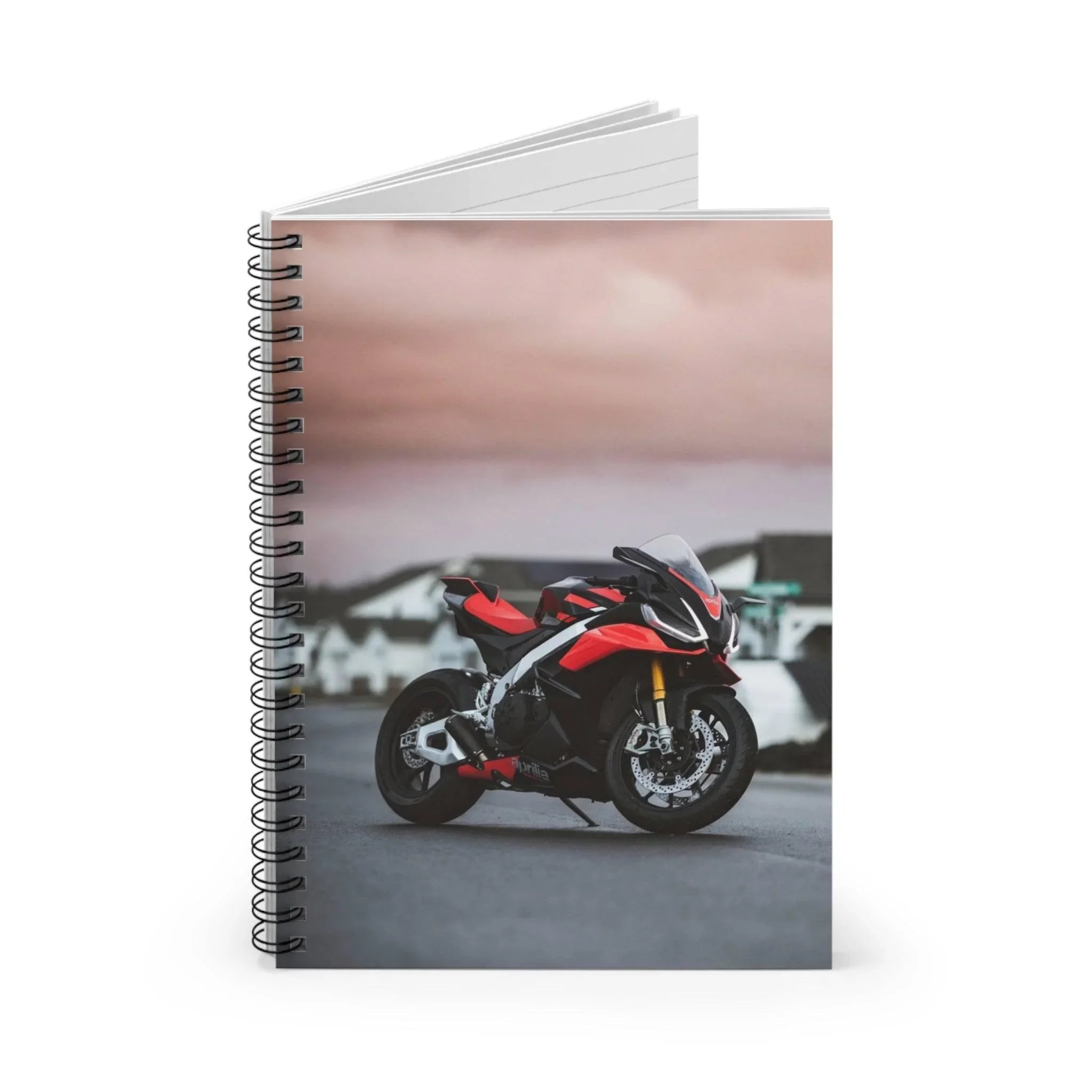 Aprilia RSV4 1100 Factory Motorcycle Spiral Notebook #002 - Throttle Designs