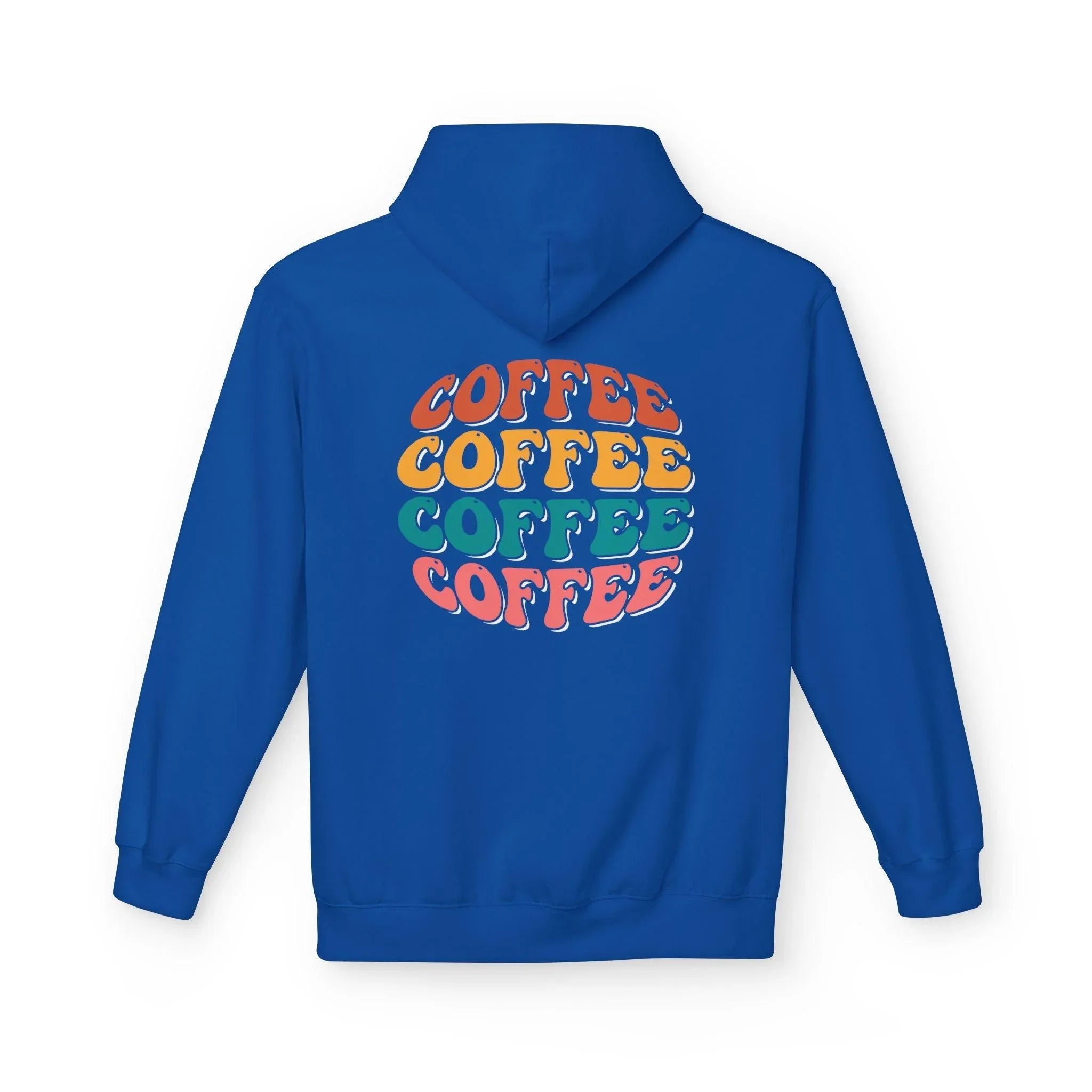 Cozy Chic Groovy Coffee Fleece Hoodie for Ultimate Comfort