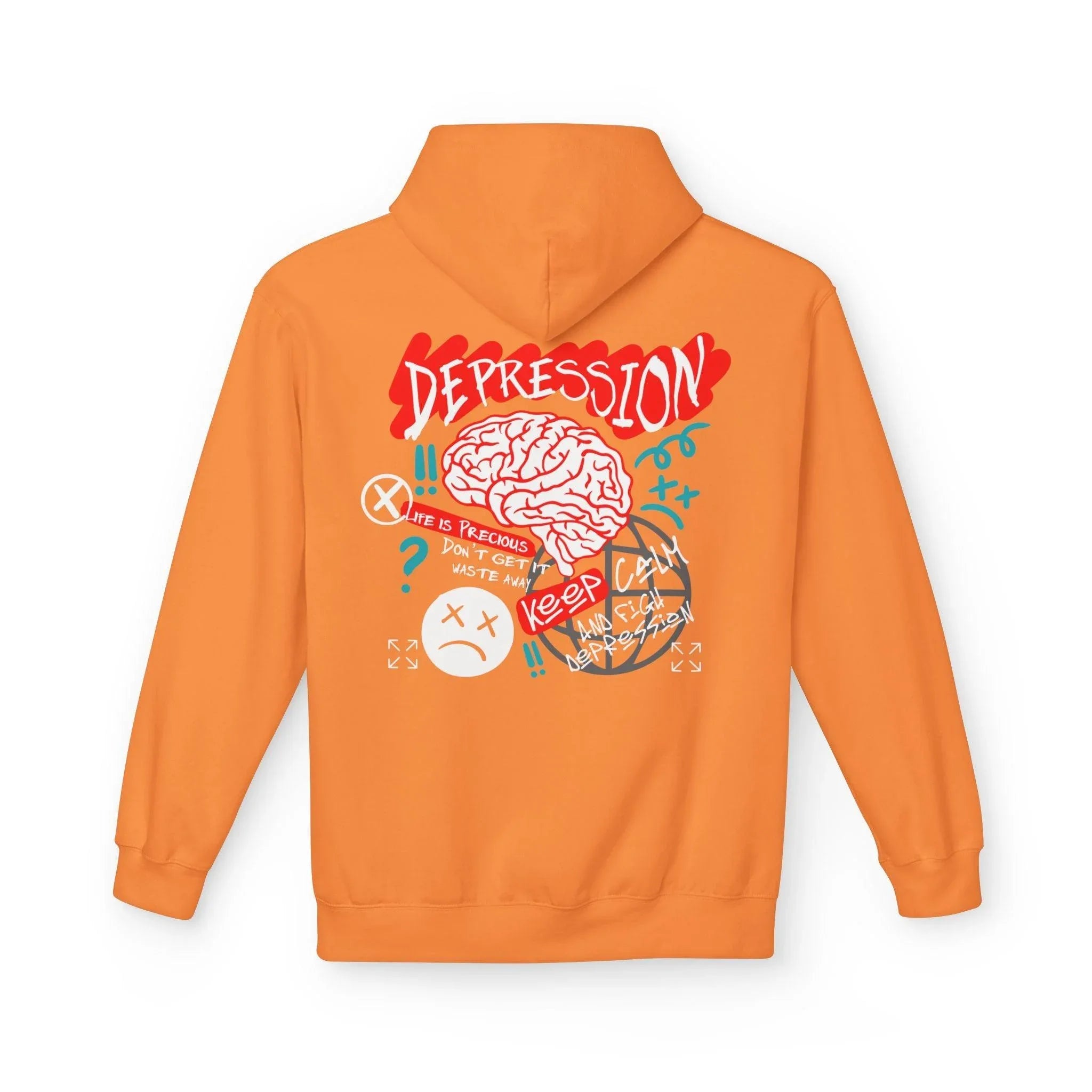 Empower Your Style: Fight Depression Fleece Hoodie for Ultimate Comfort