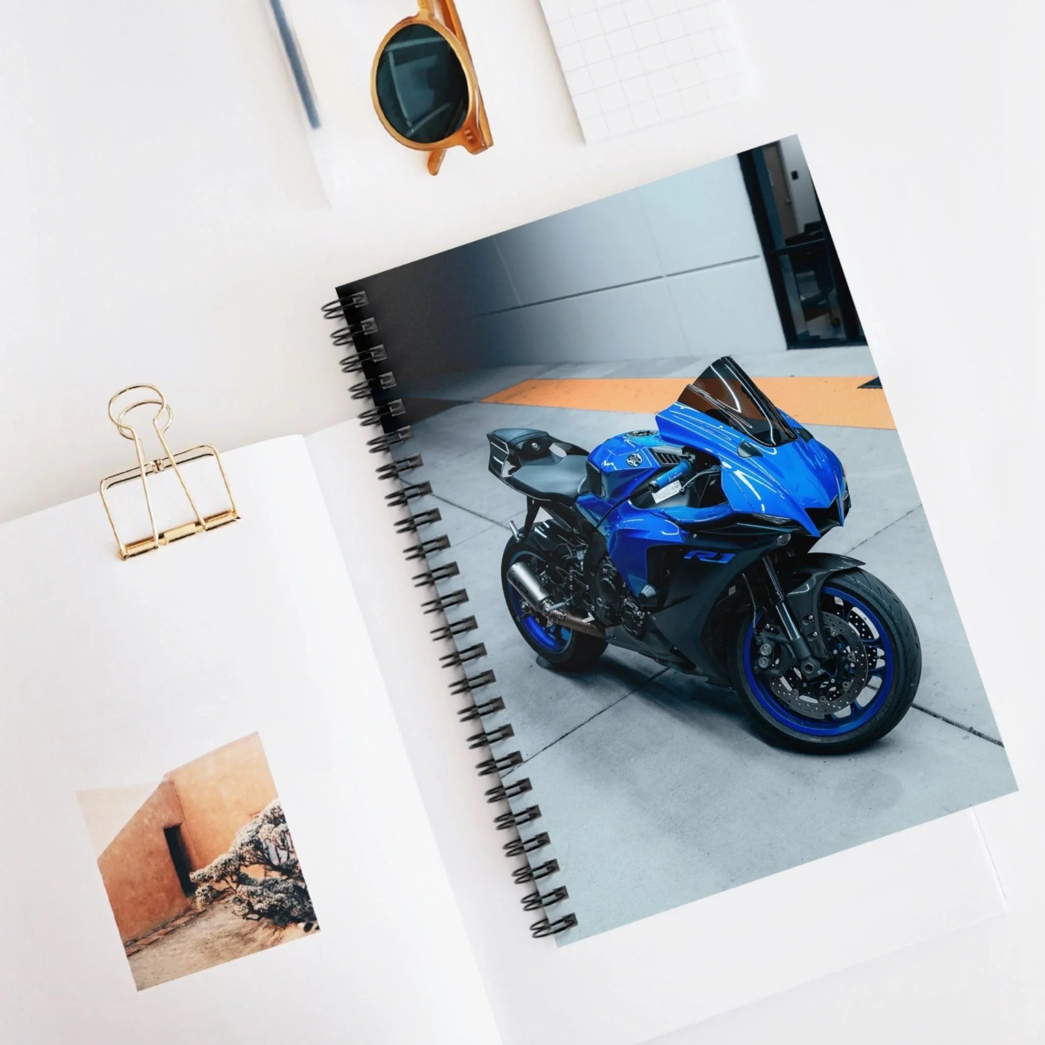Yamaha R1 Motorcycle Spiral Notebook #018 - Throttle Designs