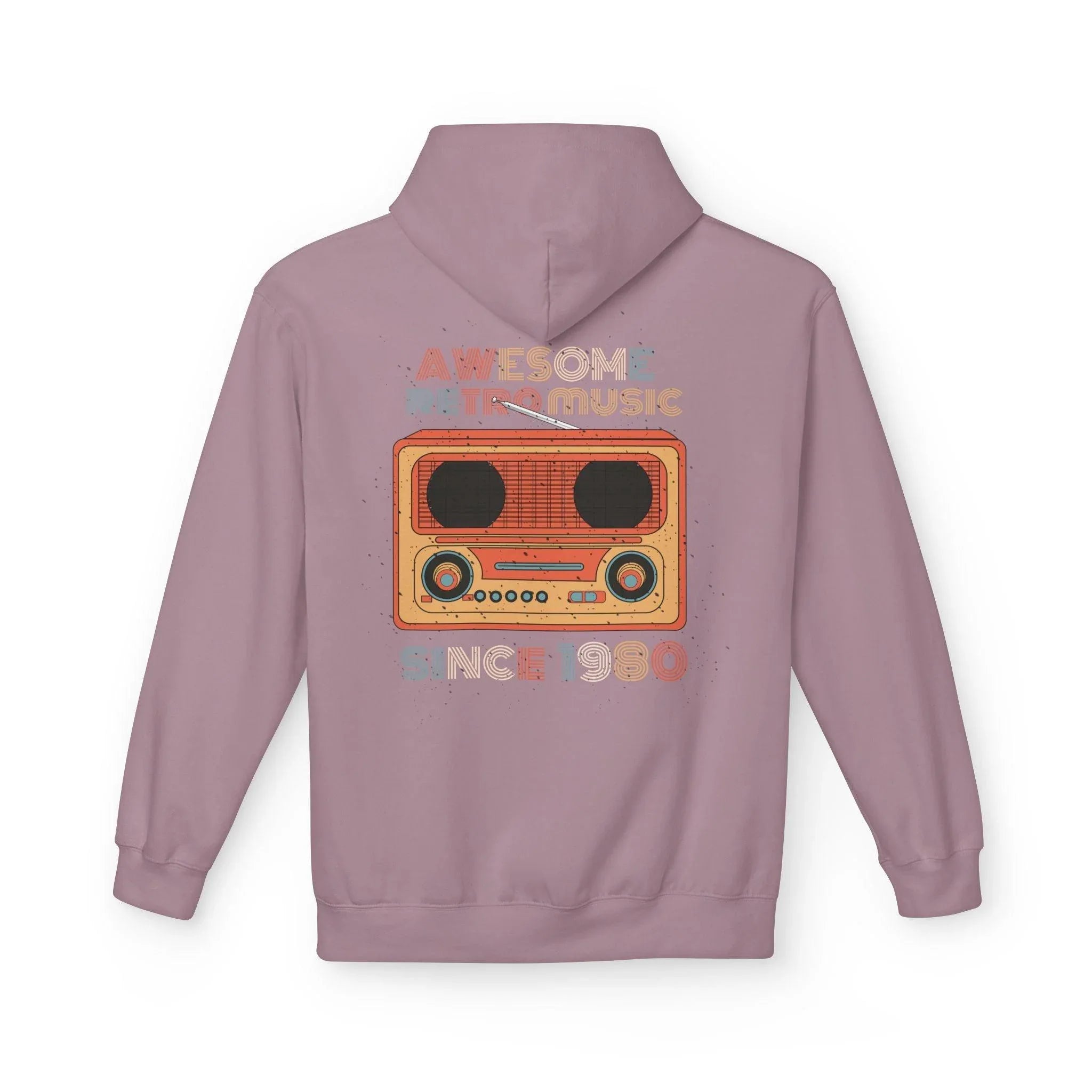 Stylish Retro Music Fleece Hoodie for Ultimate Comfort