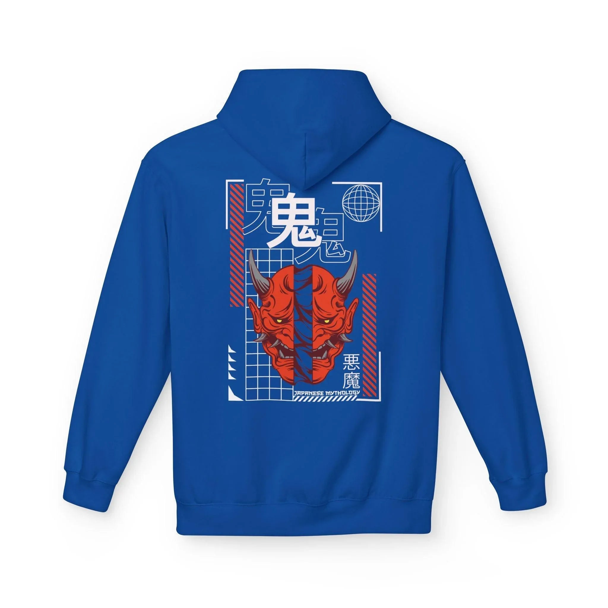Oni Mask Streetwear Fleece Hoodie - Ultimate Comfort & Unique Style