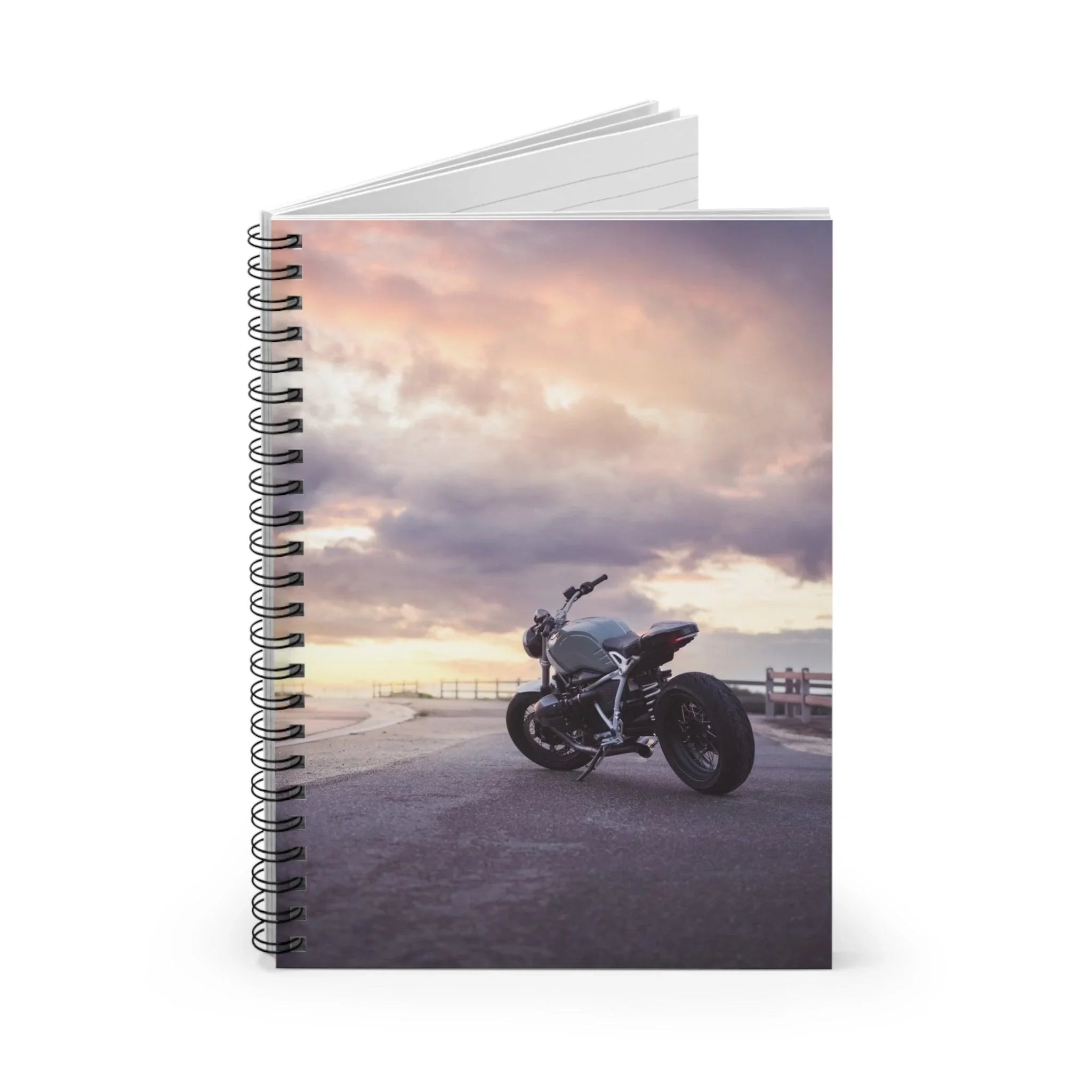 BMW R Nine T Motorcycle Spiral Notebook #005 - Throttle Designs