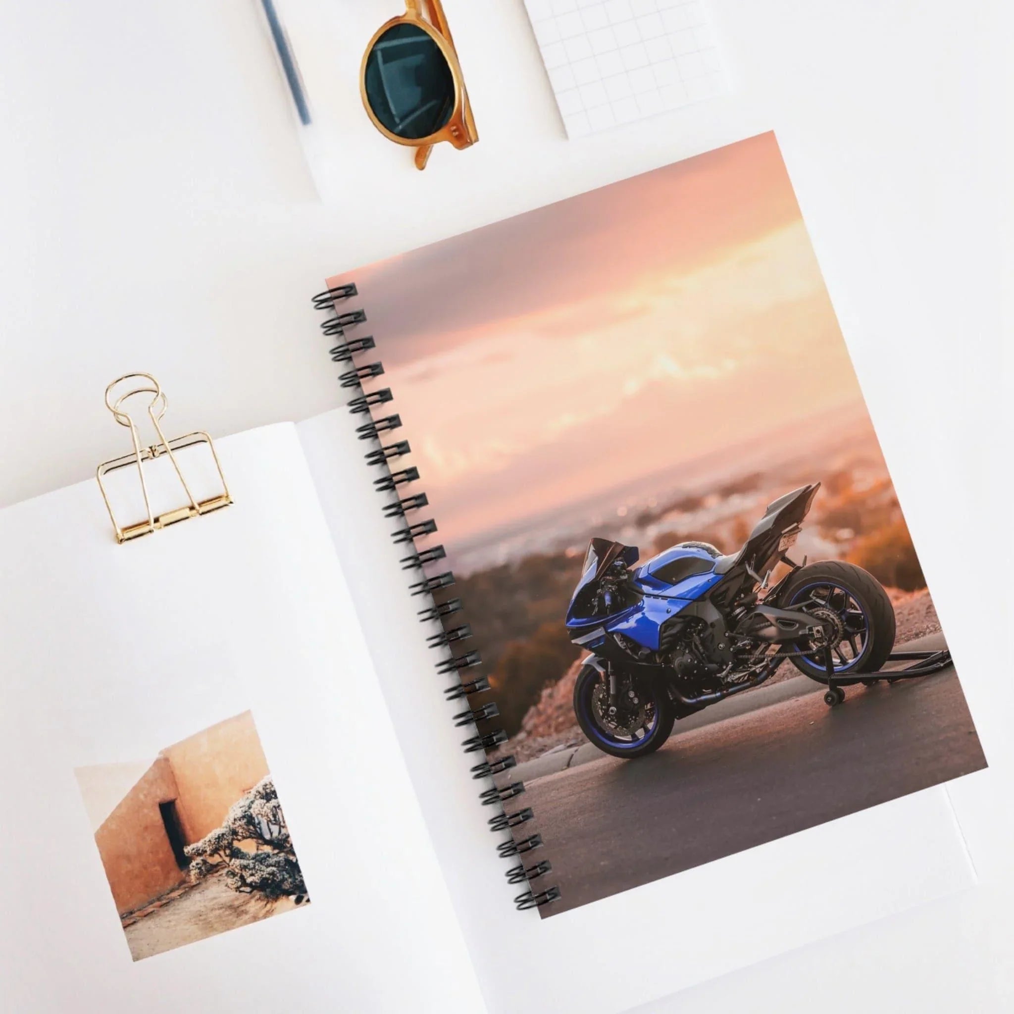 Yamaha R1 Motorcycle Spiral Notebook #029 - Throttle Designs