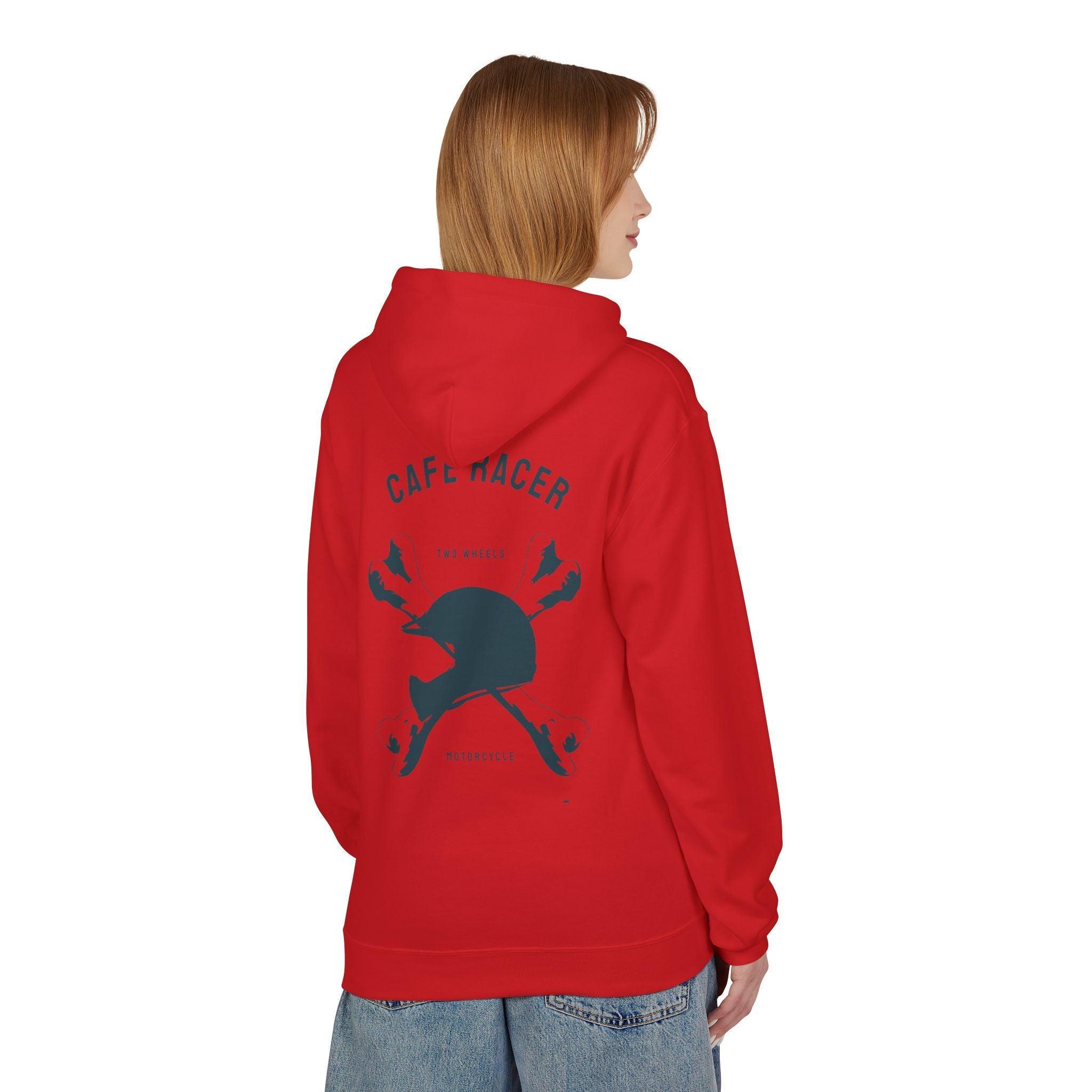 Ultimate Cafe Racer Fleece Hoodie - Embrace the Ride with "Never Stop Riding" Design