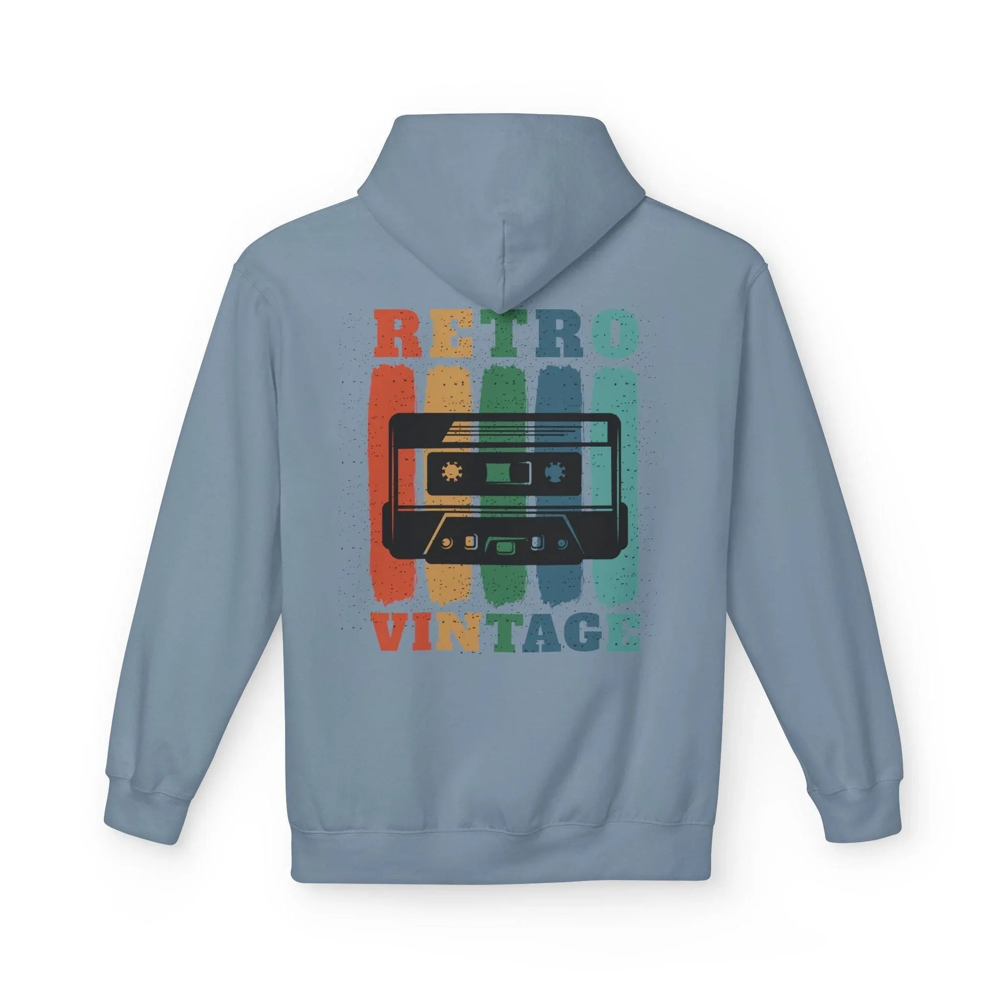 Cozy Retro Vibes: Premium Vintage Cassette Fleece Hoodie