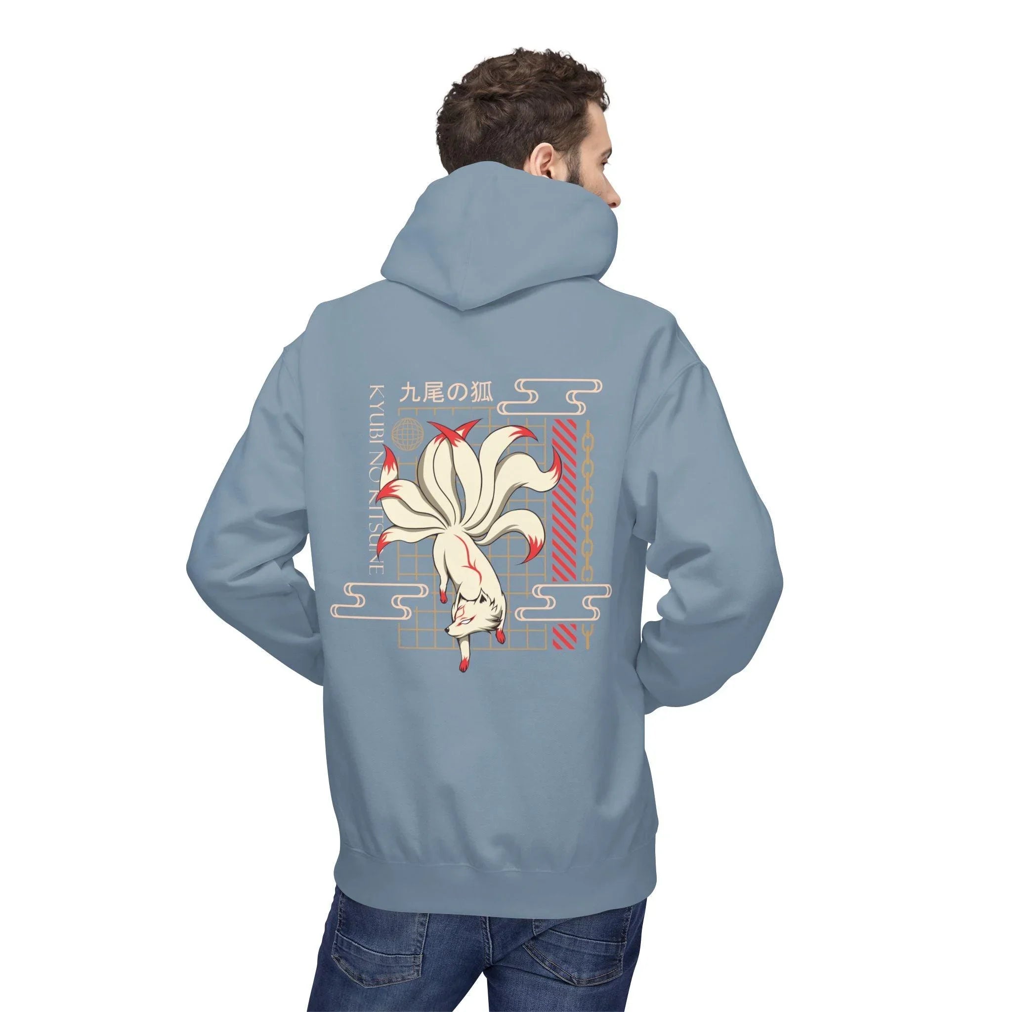 Kyubi No Kitsune Japanese Streetwear Fleece Hoodie – Ultimate Comfort Meets Stylish Design