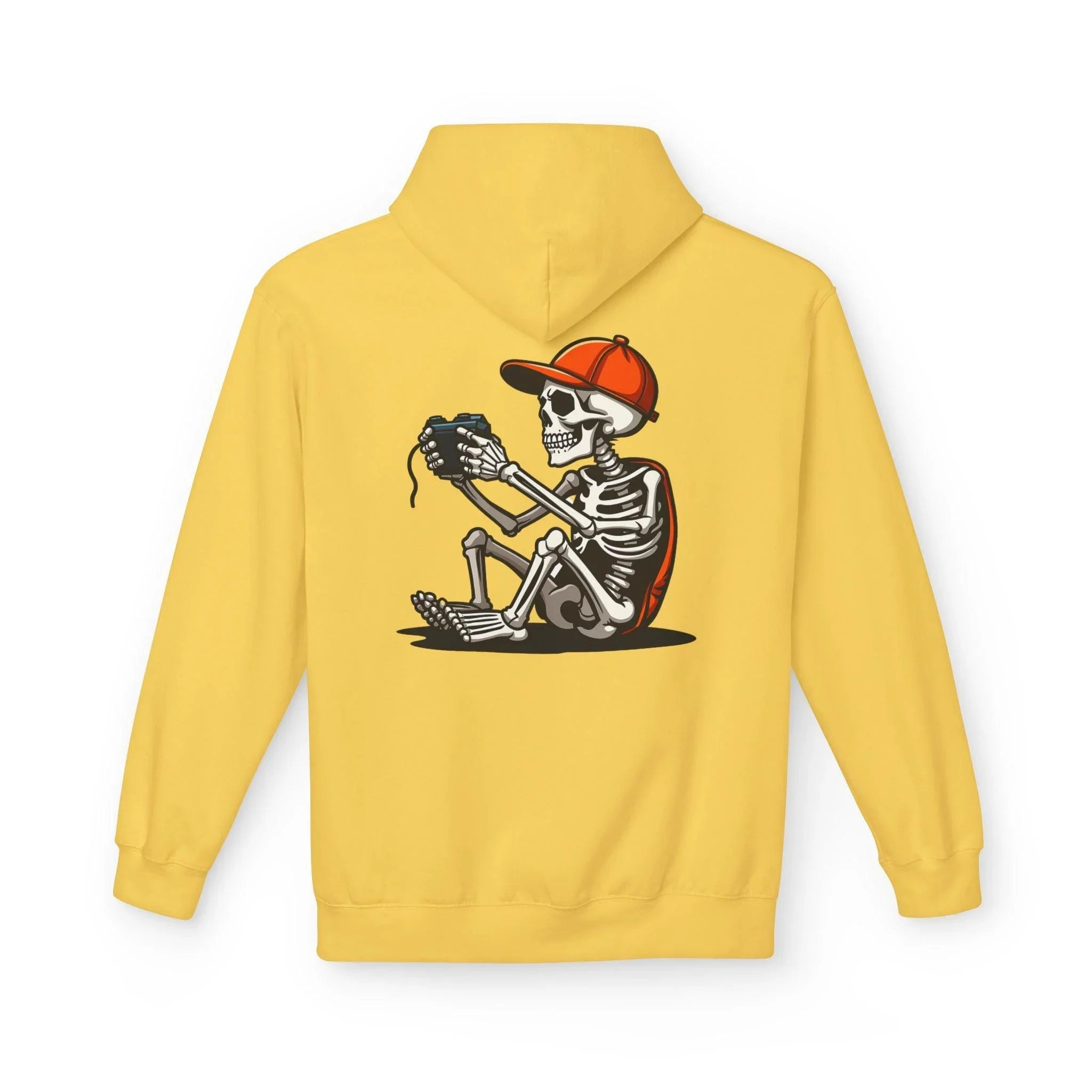 Ultimate Skeleton Gamer Fleece Pullover Hoodie for Comfort and Style