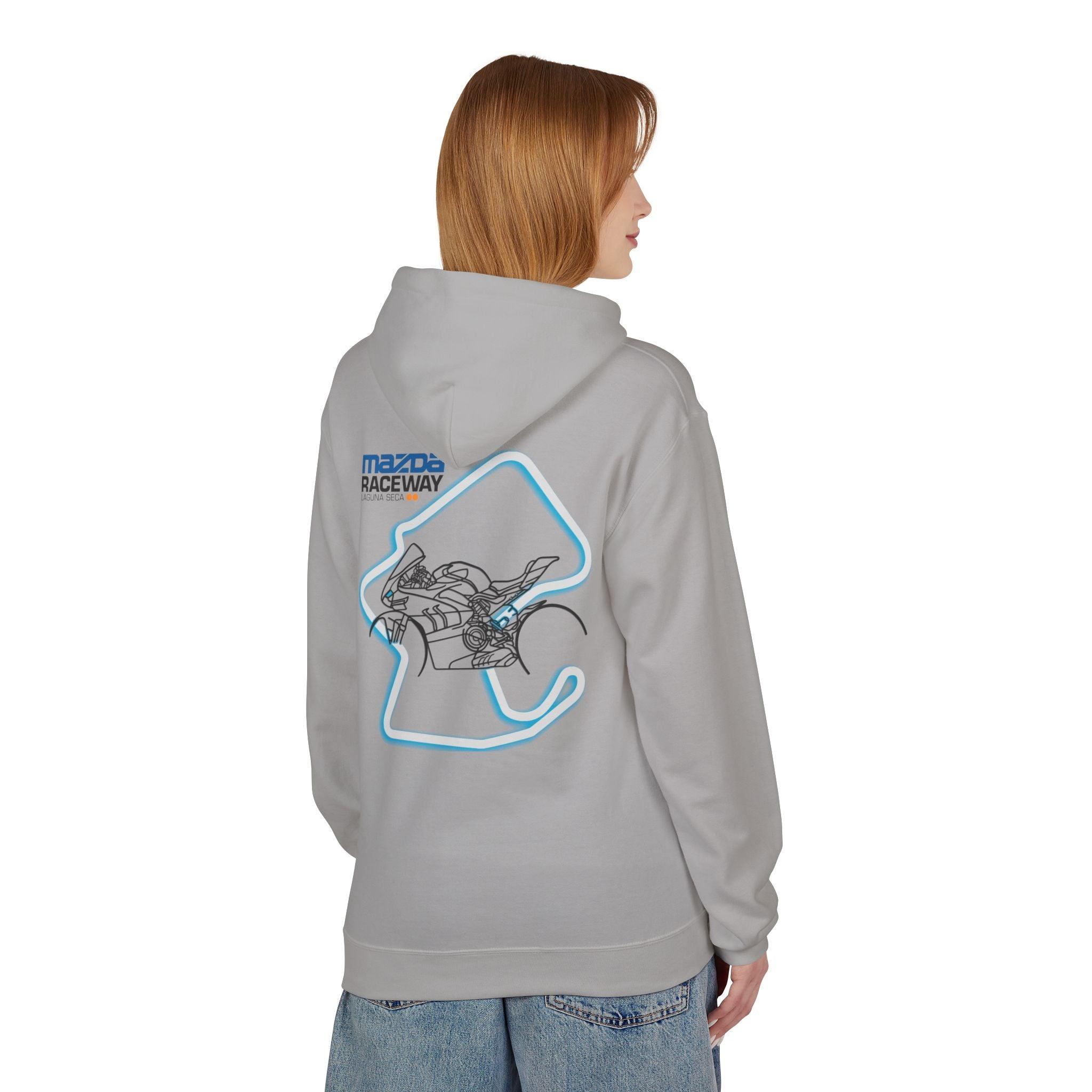 Ducati Panigale V4 SP Laguna Seca Fleece Hoodie - Stylish & Cozy