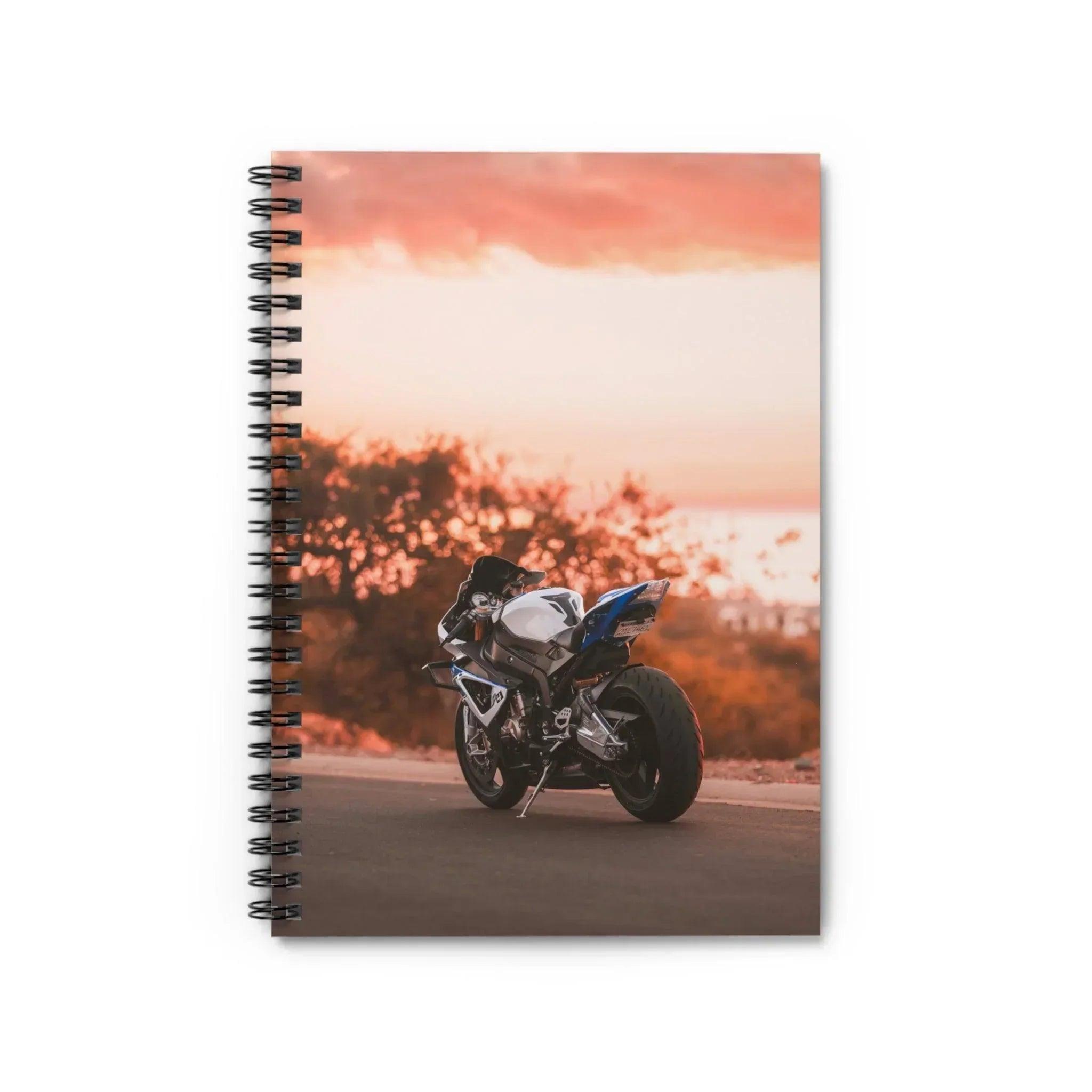 BMW S1000RR HP4 Motorcycle Spiral Notebook #007 - Throttle Designs