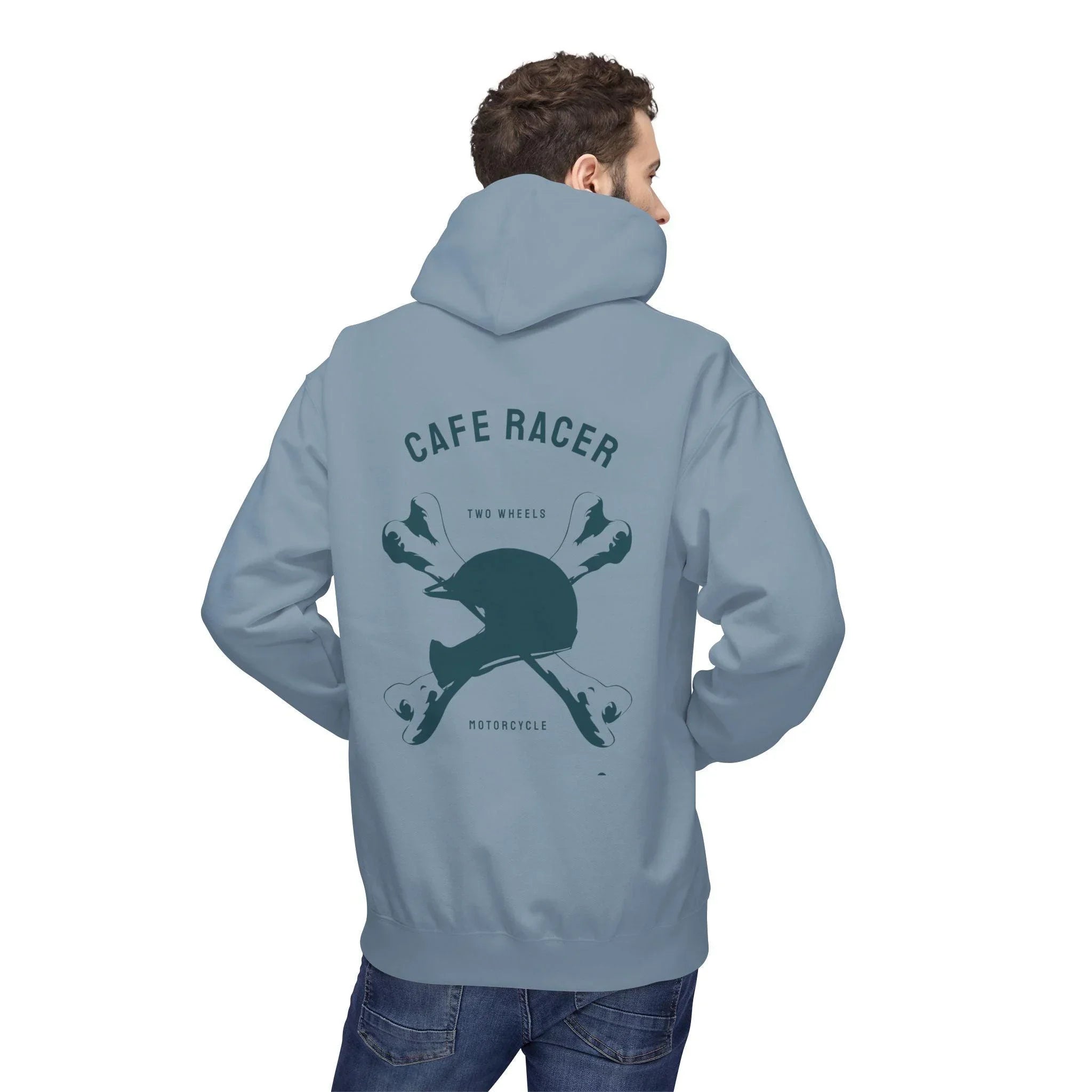 Ultimate Cafe Racer Fleece Hoodie - Embrace the Ride with "Never Stop Riding" Design