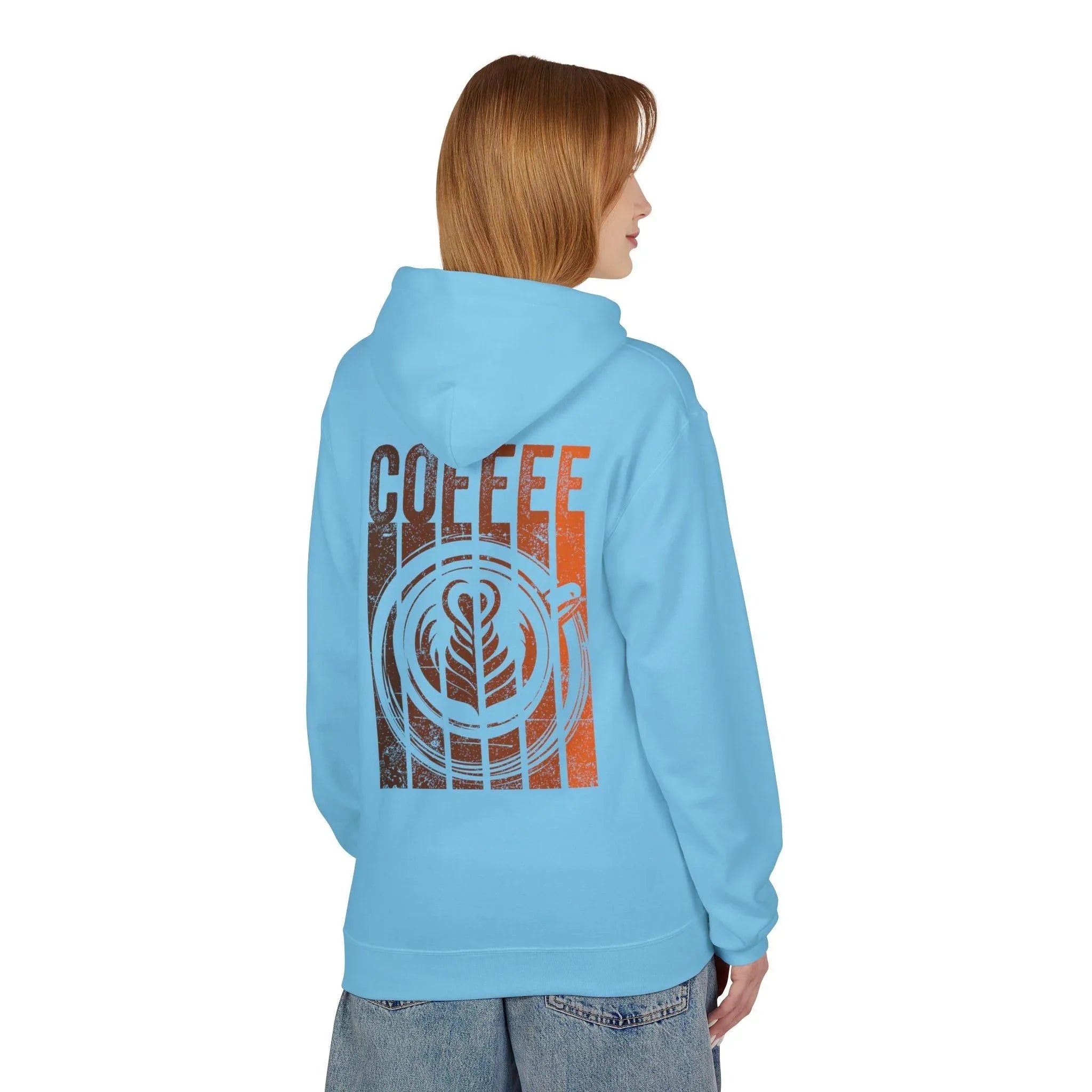 Chic Designer Coffee Fleece Pullover Hoodie for Ultimate Comfort