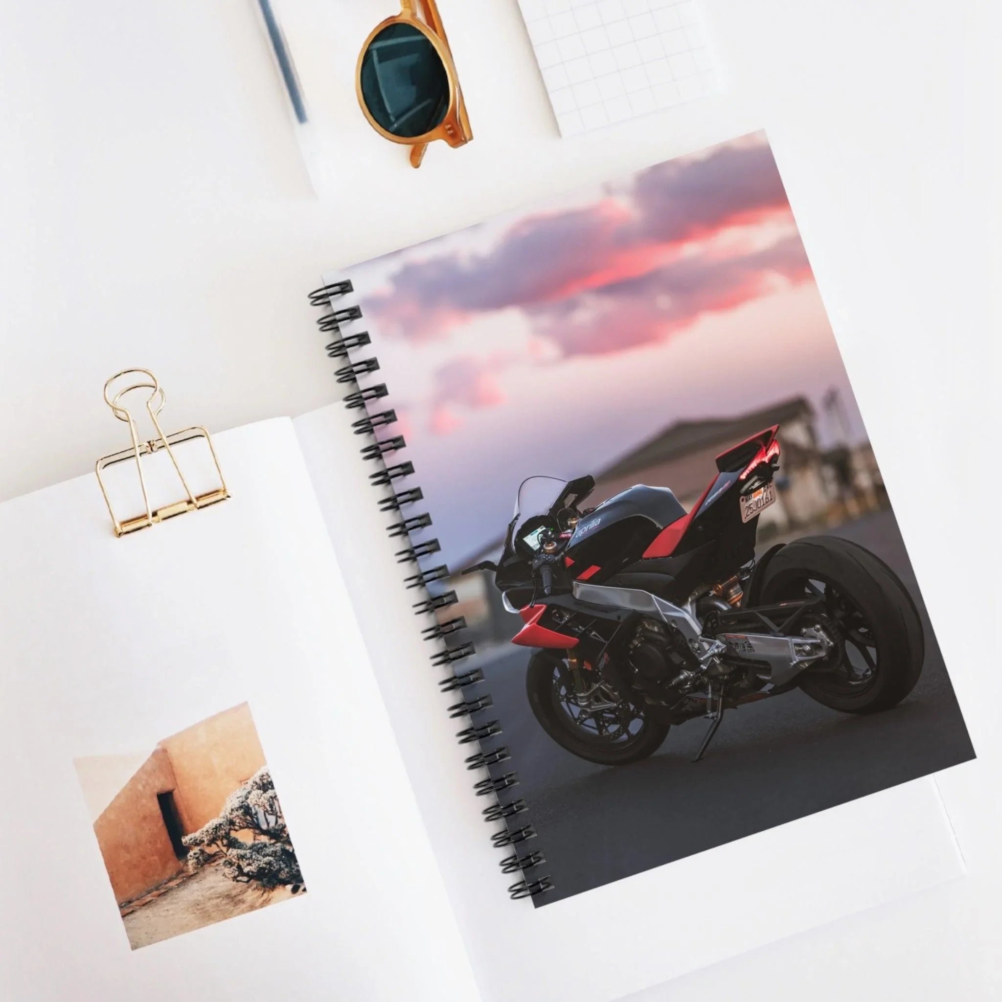 Aprilia RSV4 1100 Factory Motorcycle Spiral Notebook #025 - Throttle Designs
