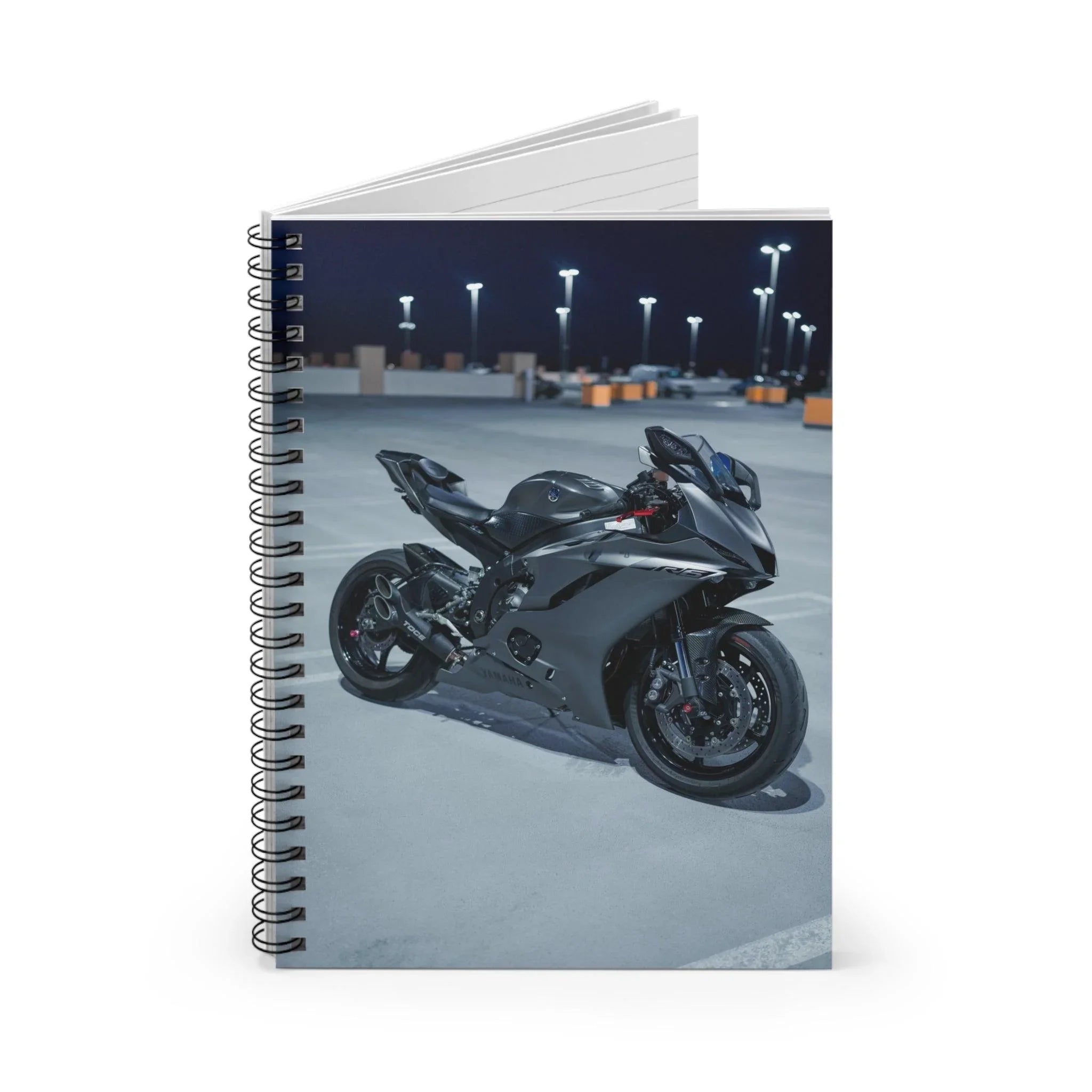 Yamaha R6 Motorcycle Spiral Notebook #005 - Throttle Designs