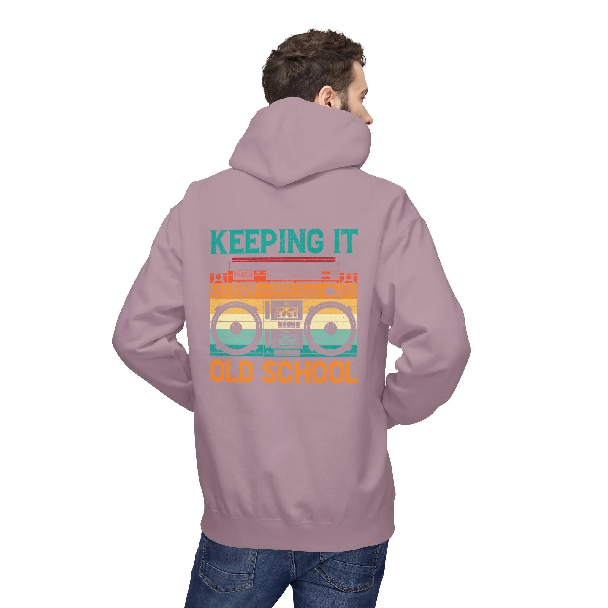 Ultimate Comfort Premium Old School Boombox Fleece Hoodie