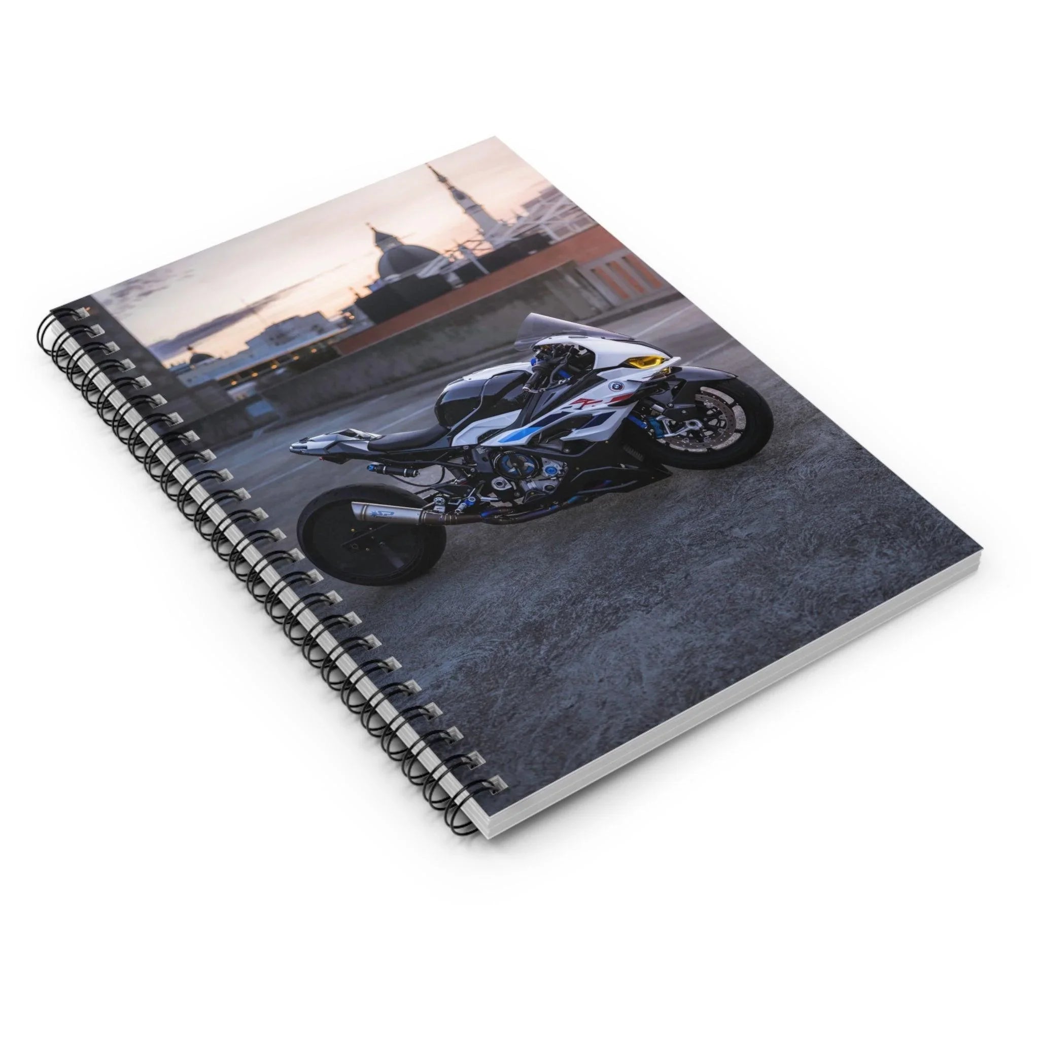 BMW S1000RR Drag Spec Motorcycle Spiral Notebook #002 - Throttle Designs
