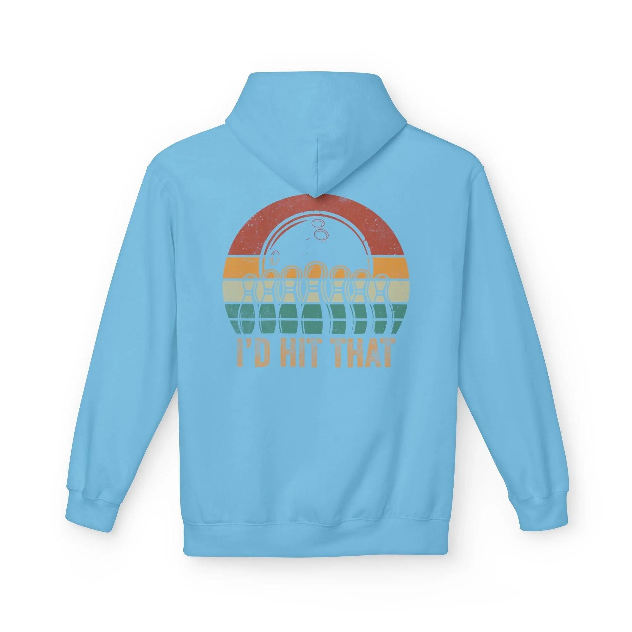 "I'd Hit That" Retro Bowling Cozy Fleece Hoodie for Ultimate Comfort