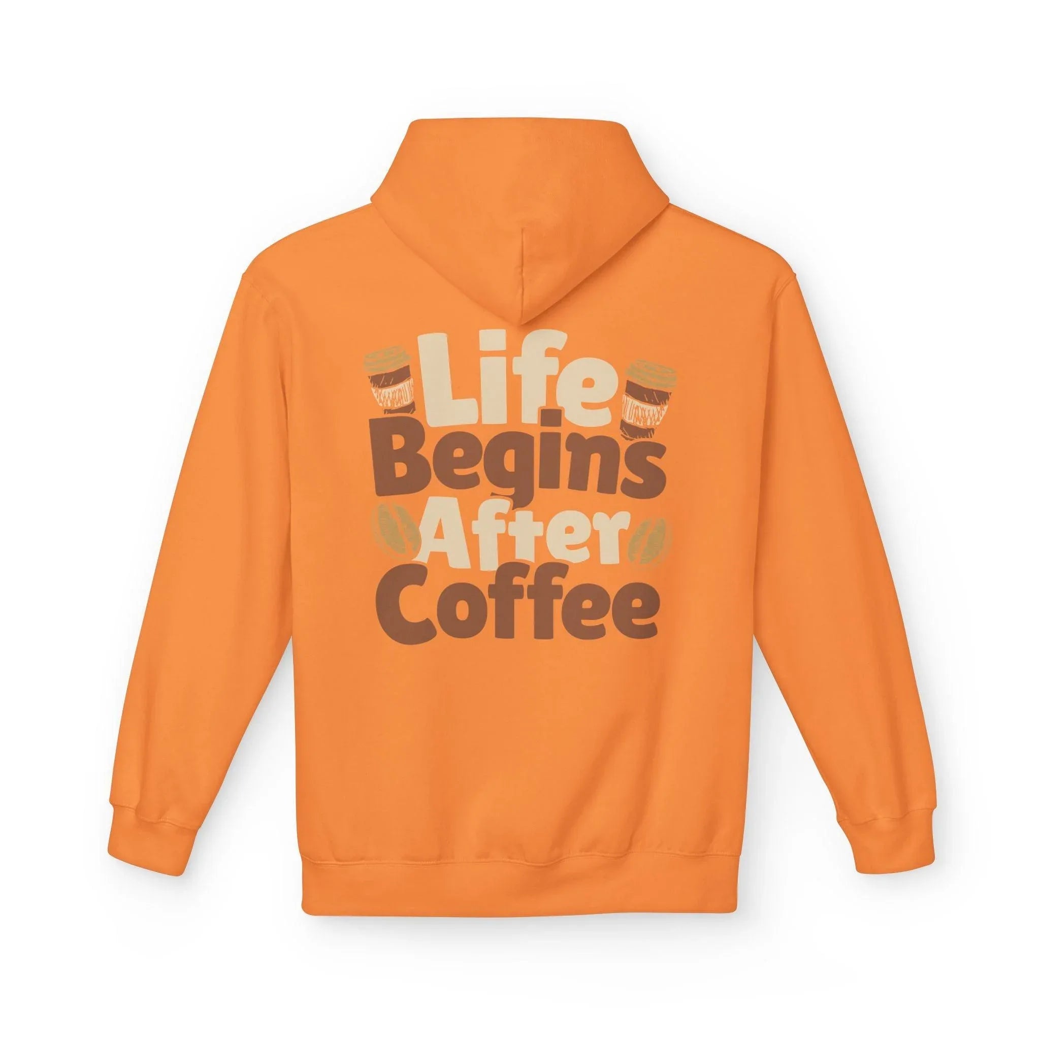 Cozy Life Begins After Coffee Fleece Pullover Hoodie