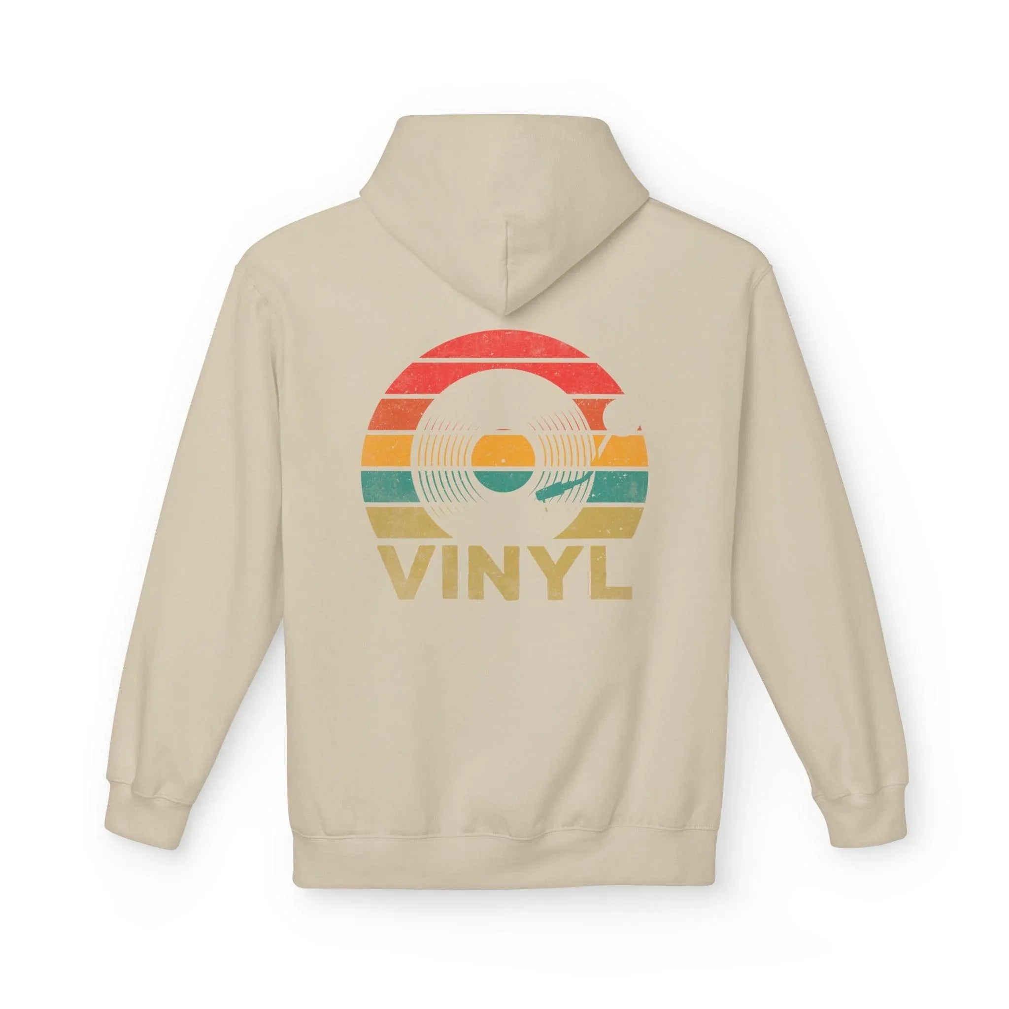 Cozy Vintage Music Vinyl Fleece Hoodie for Ultimate Style and Comfort