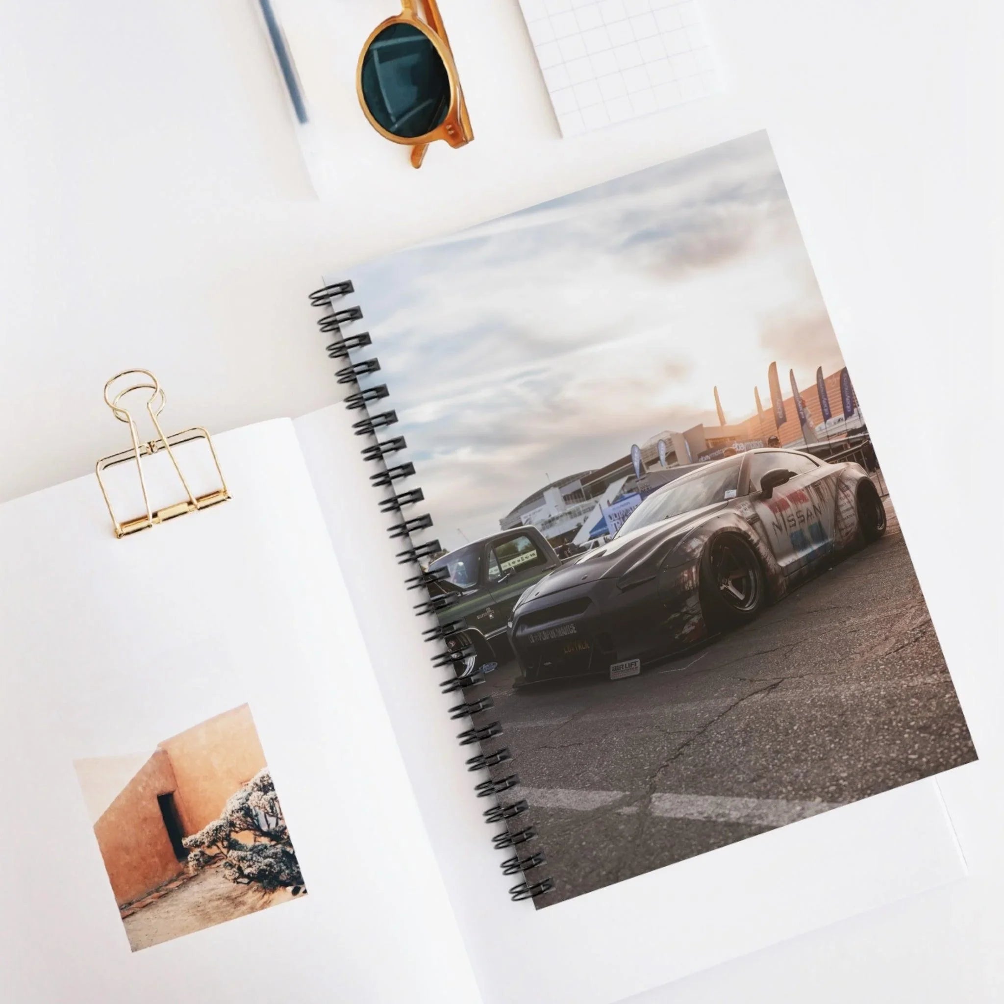 Nissan GTR R35 Automotive Spiral Notebook #001 - Throttle Designs