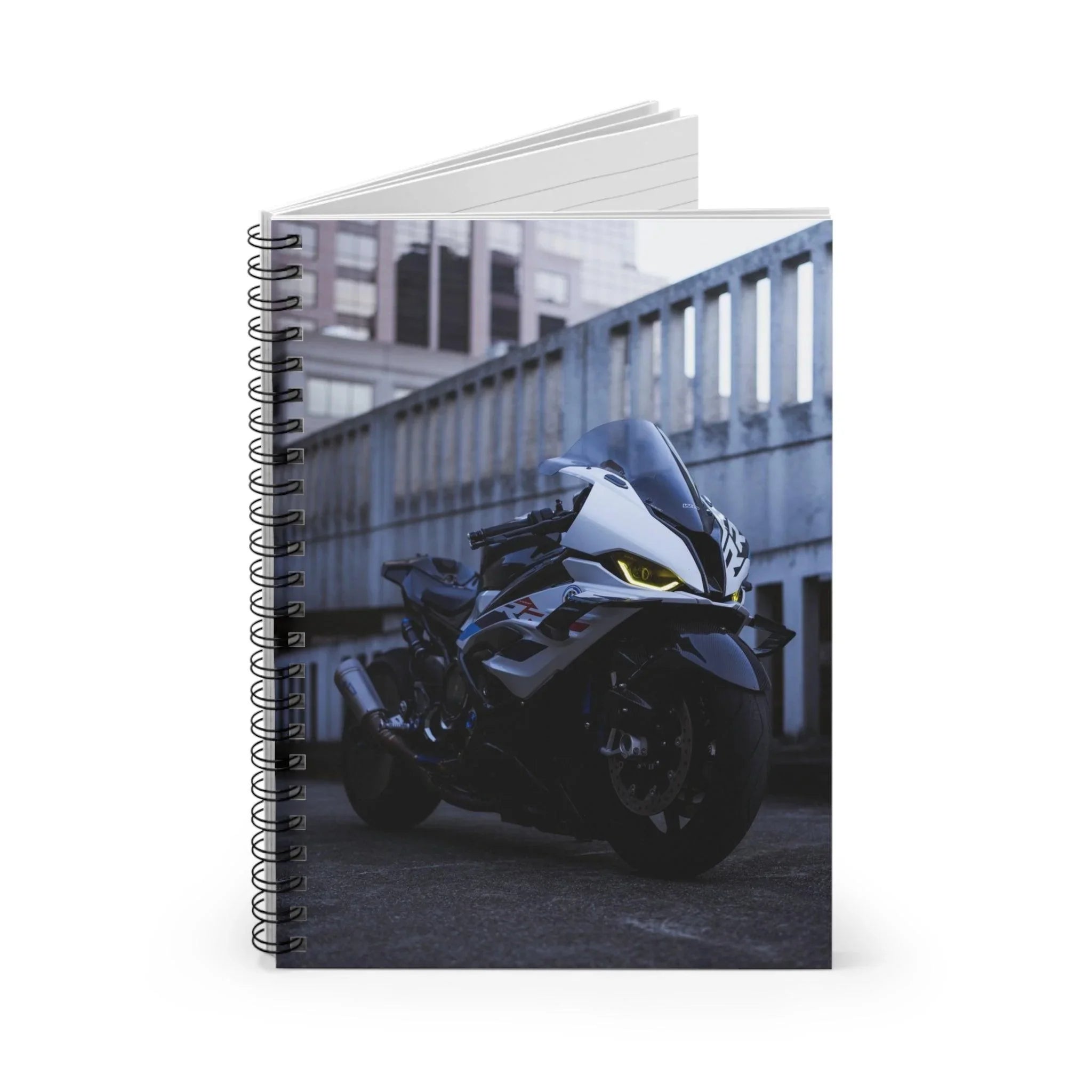 BMW S1000RR Drag Spec Motorcycle Spiral Notebook #008 - Throttle Designs
