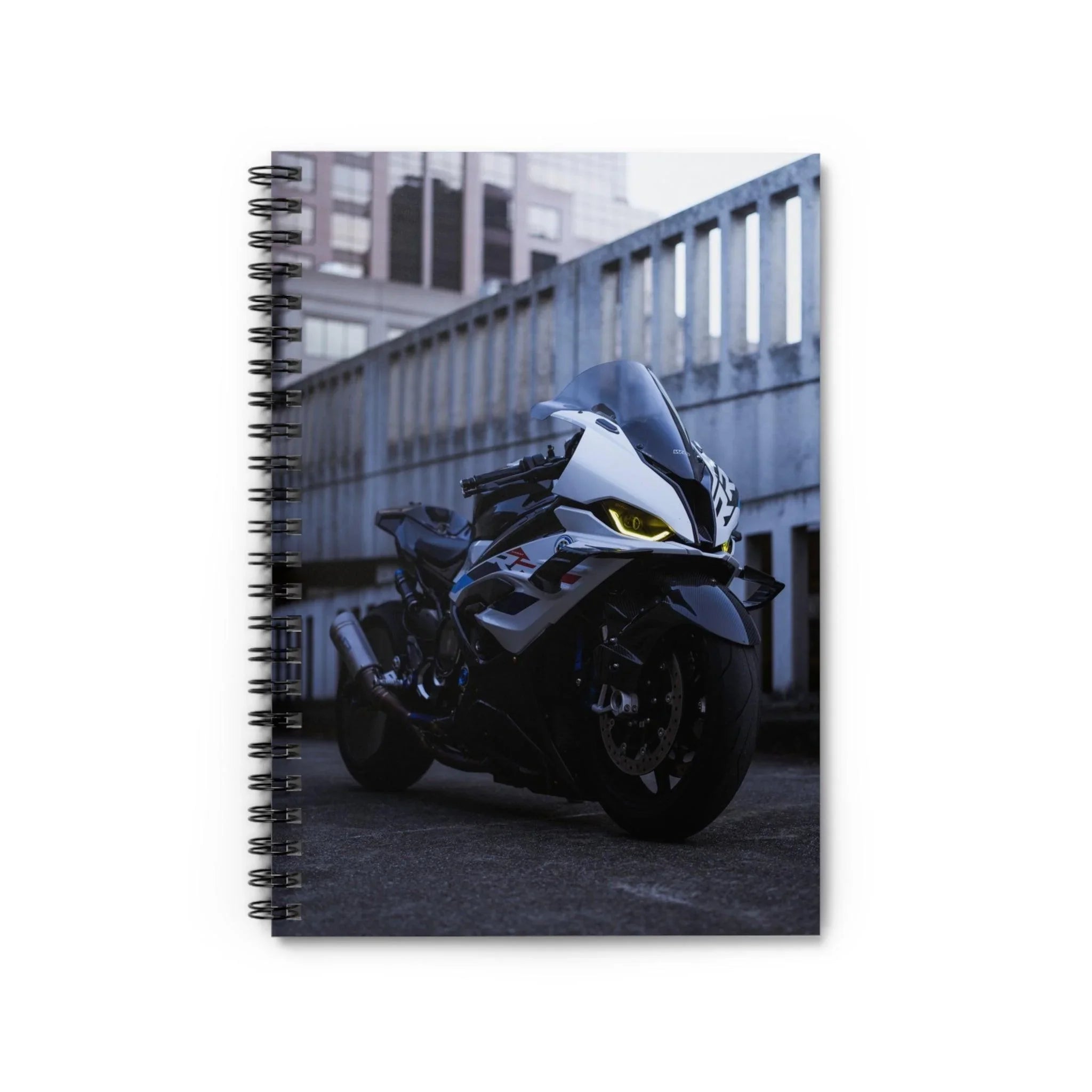 BMW S1000RR Drag Spec Motorcycle Spiral Notebook #008 - Throttle Designs