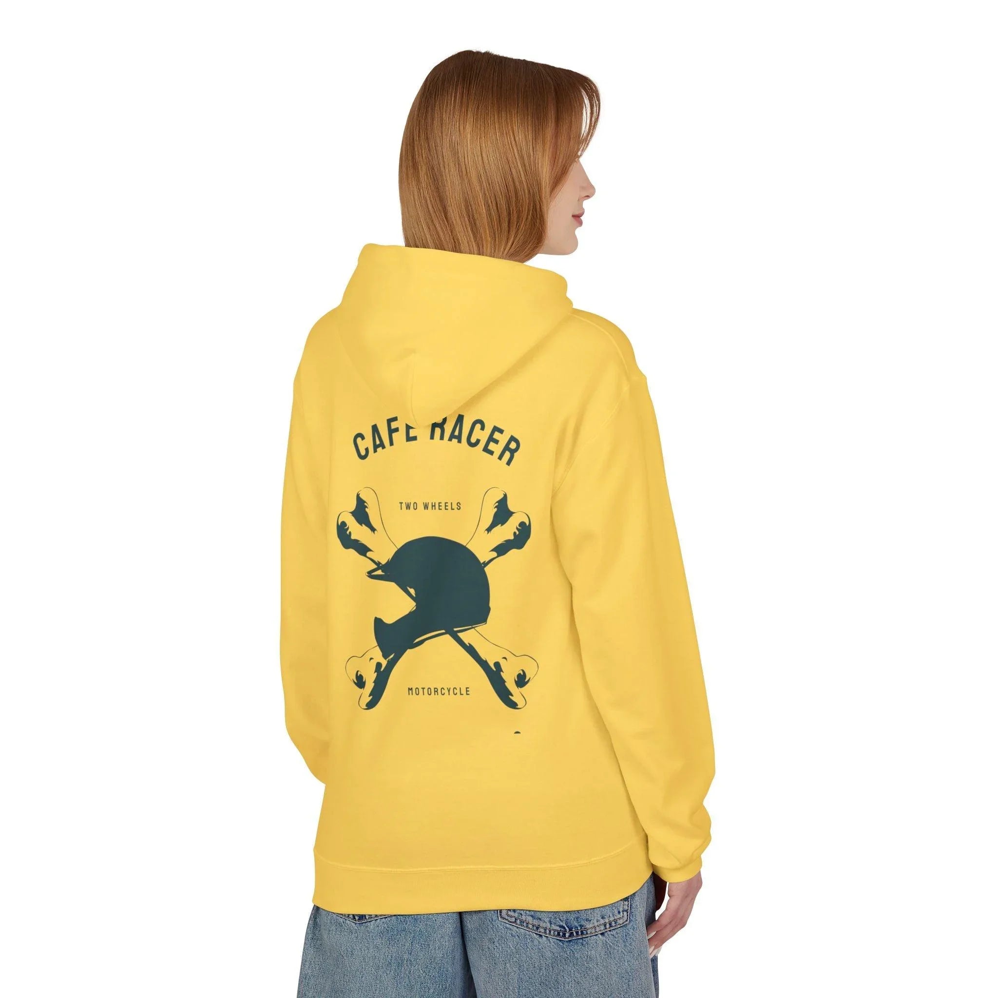 Ultimate Cafe Racer Fleece Hoodie - Embrace the Ride with "Never Stop Riding" Design