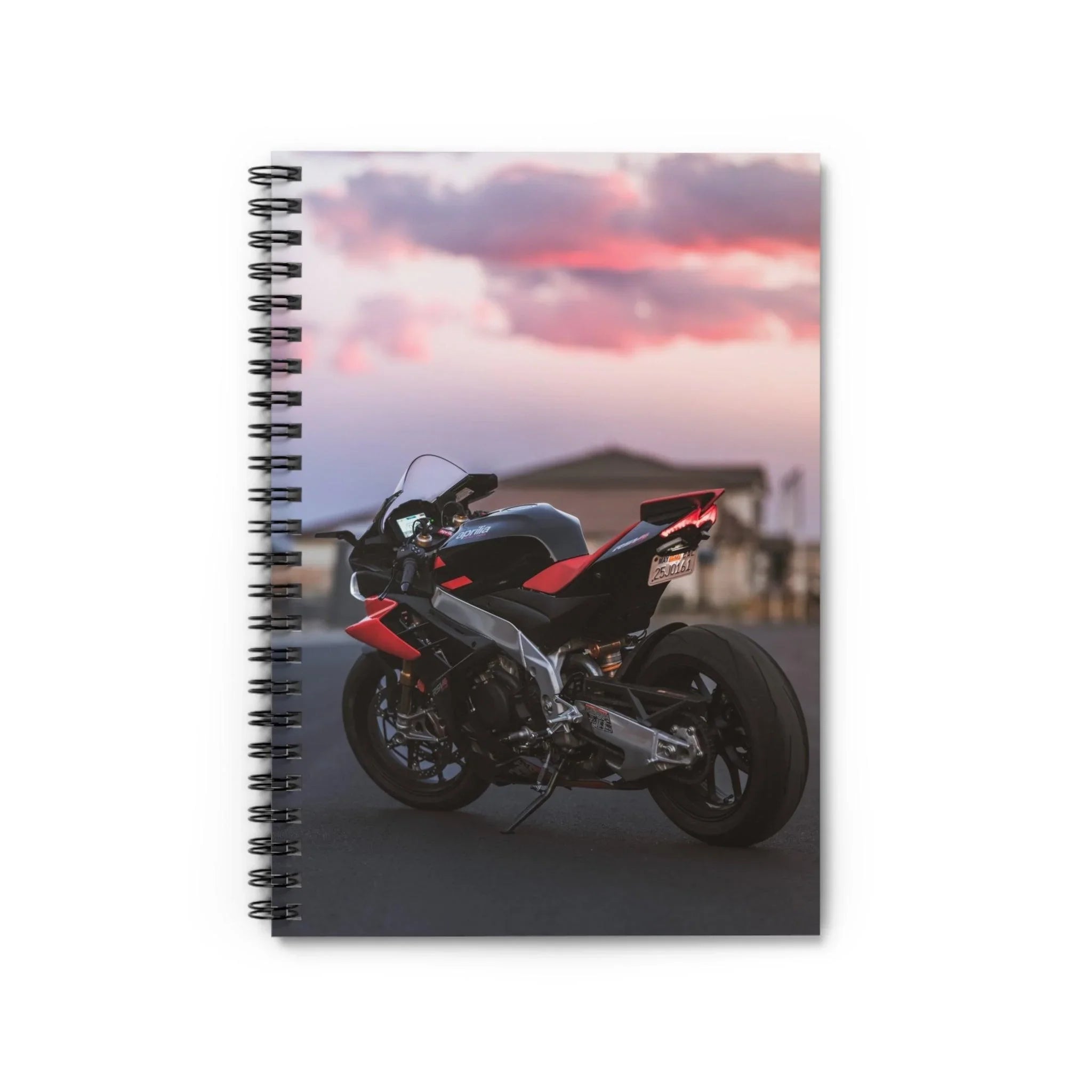 Aprilia RSV4 1100 Factory Motorcycle Spiral Notebook #025 - Throttle Designs