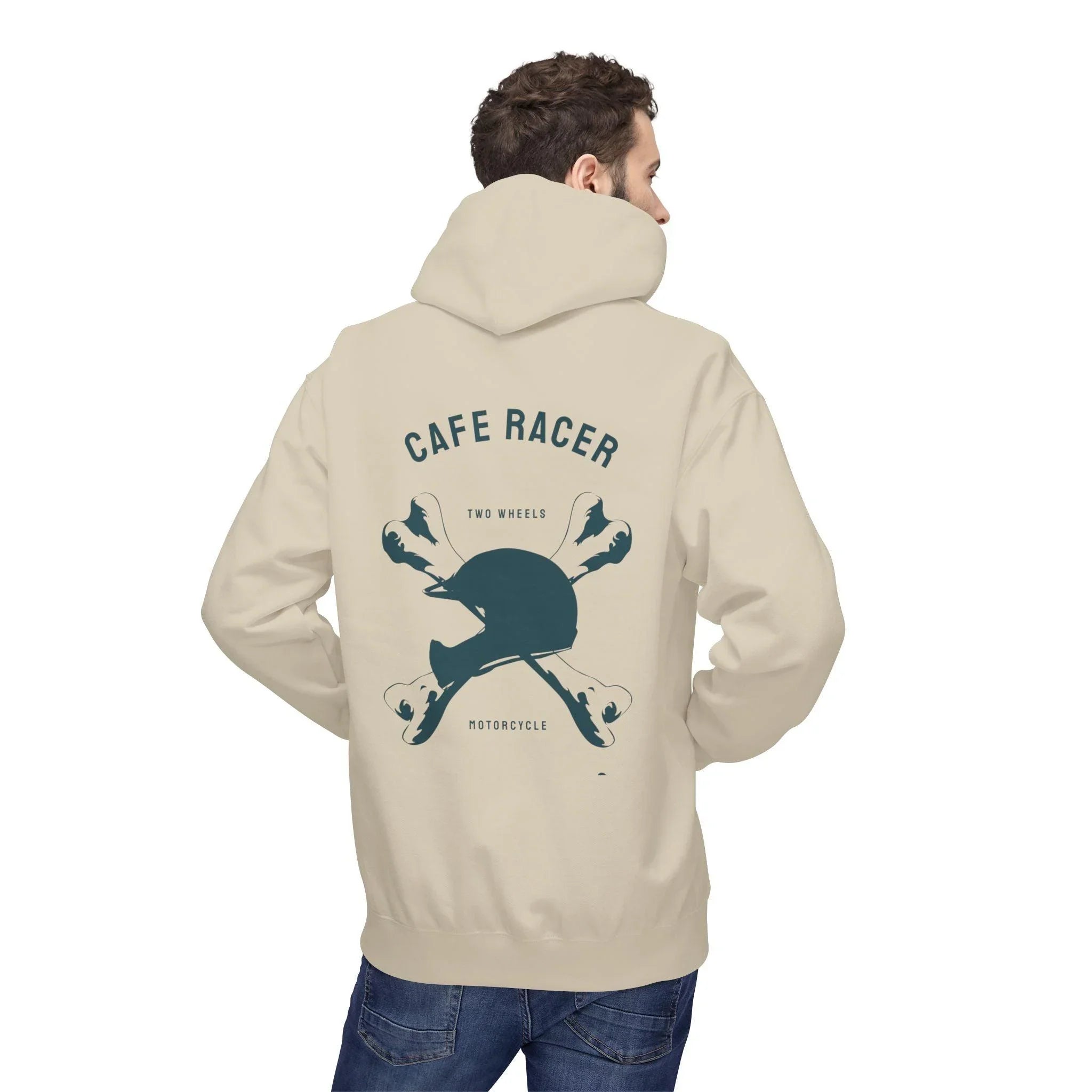 Ultimate Cafe Racer Fleece Hoodie - Embrace the Ride with "Never Stop Riding" Design