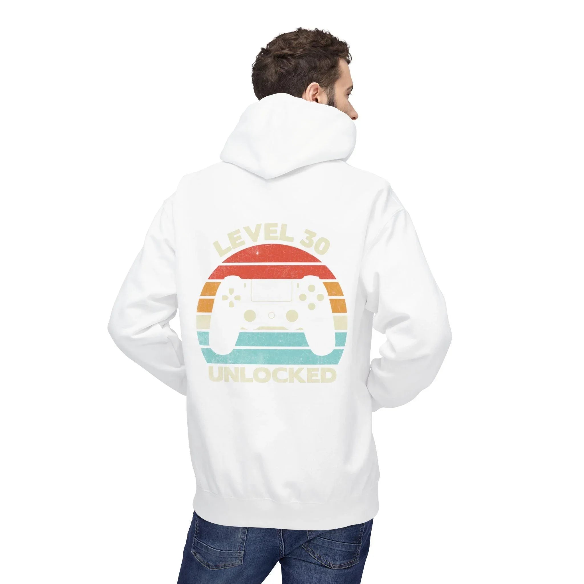 Level Up Your Style: Retro Gaming Fleece Hoodie with Comfort and Charm