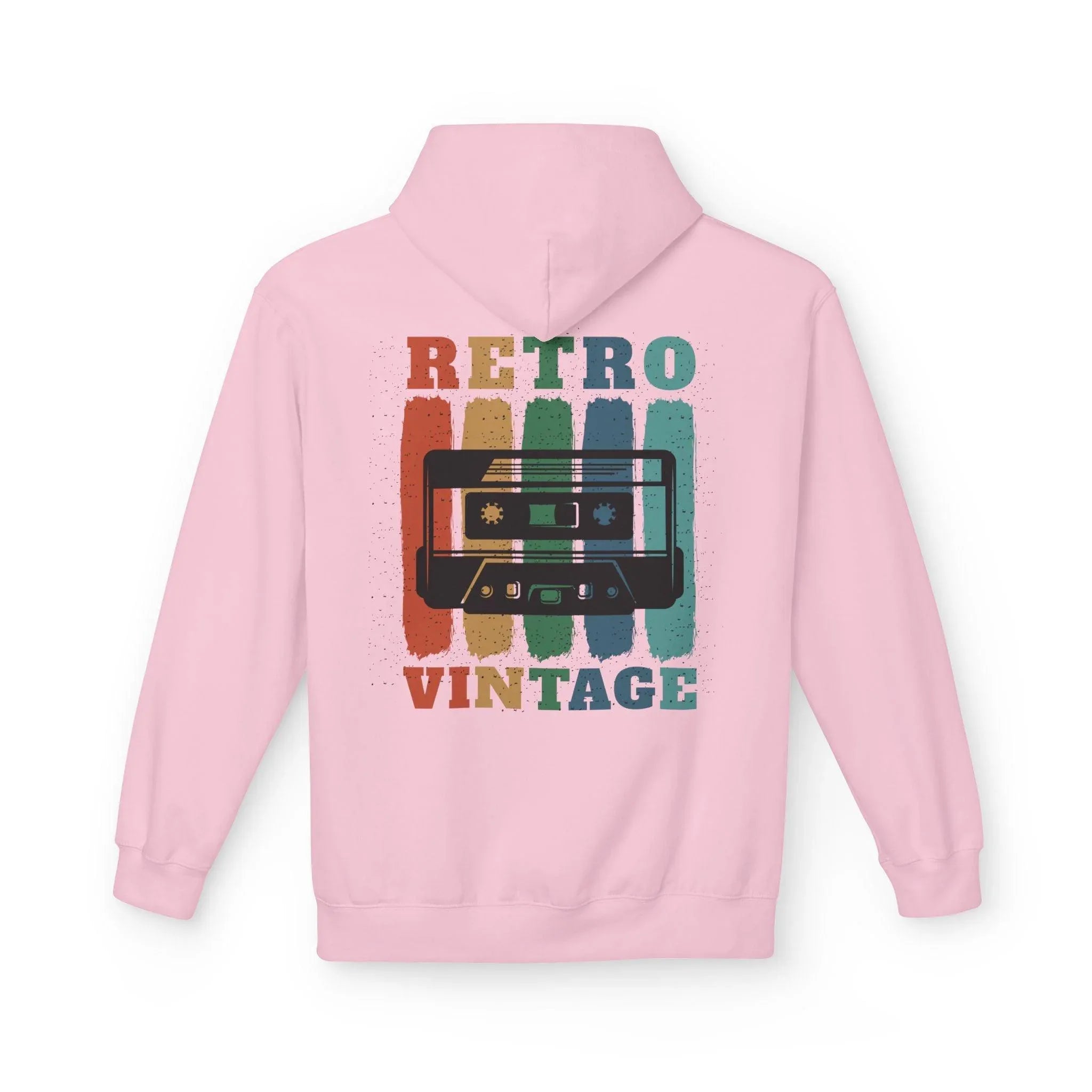 Cozy Retro Vibes: Premium Vintage Cassette Fleece Hoodie