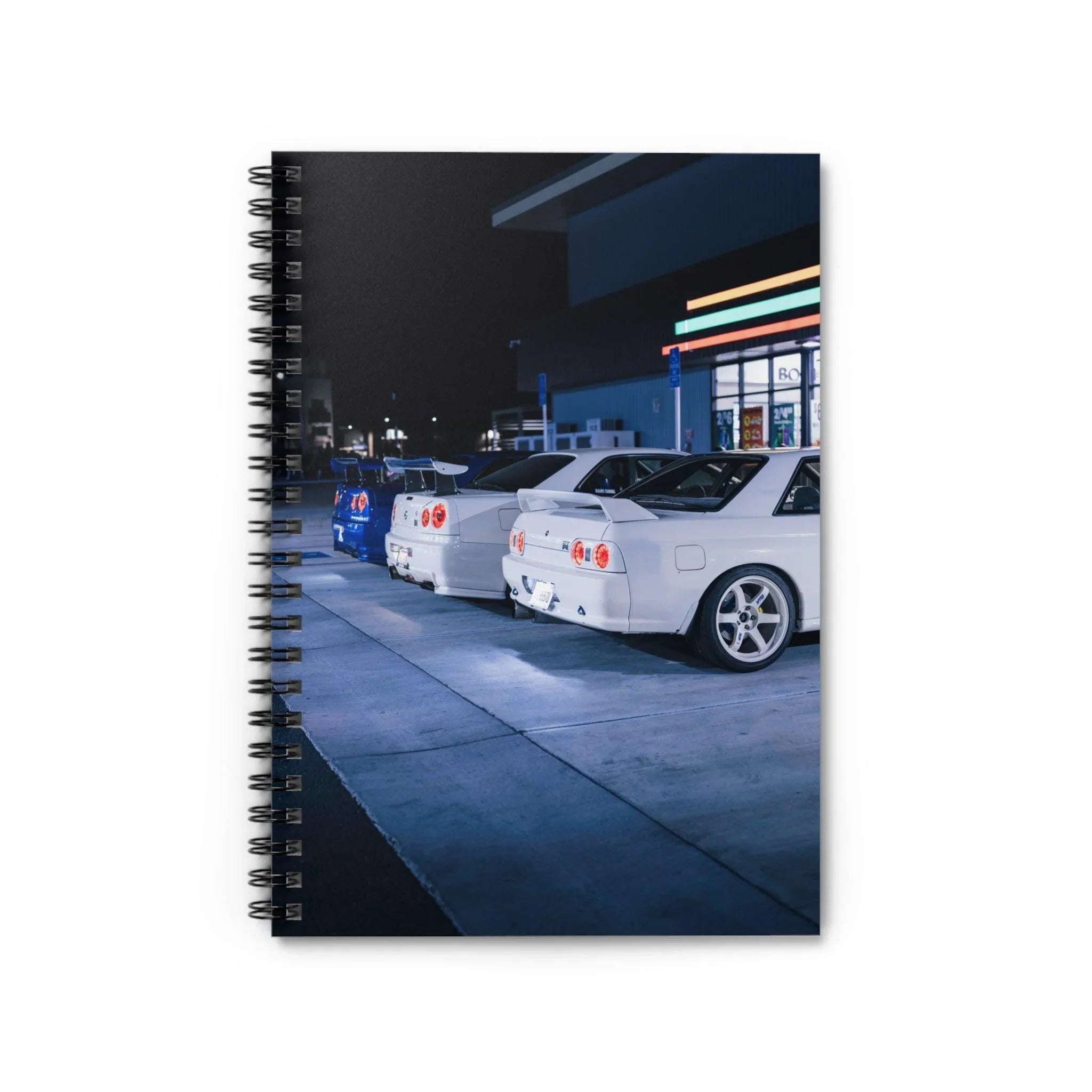 Nissan GTR R34 and R32 Automotive Spiral Notebook #003 - Throttle Designs