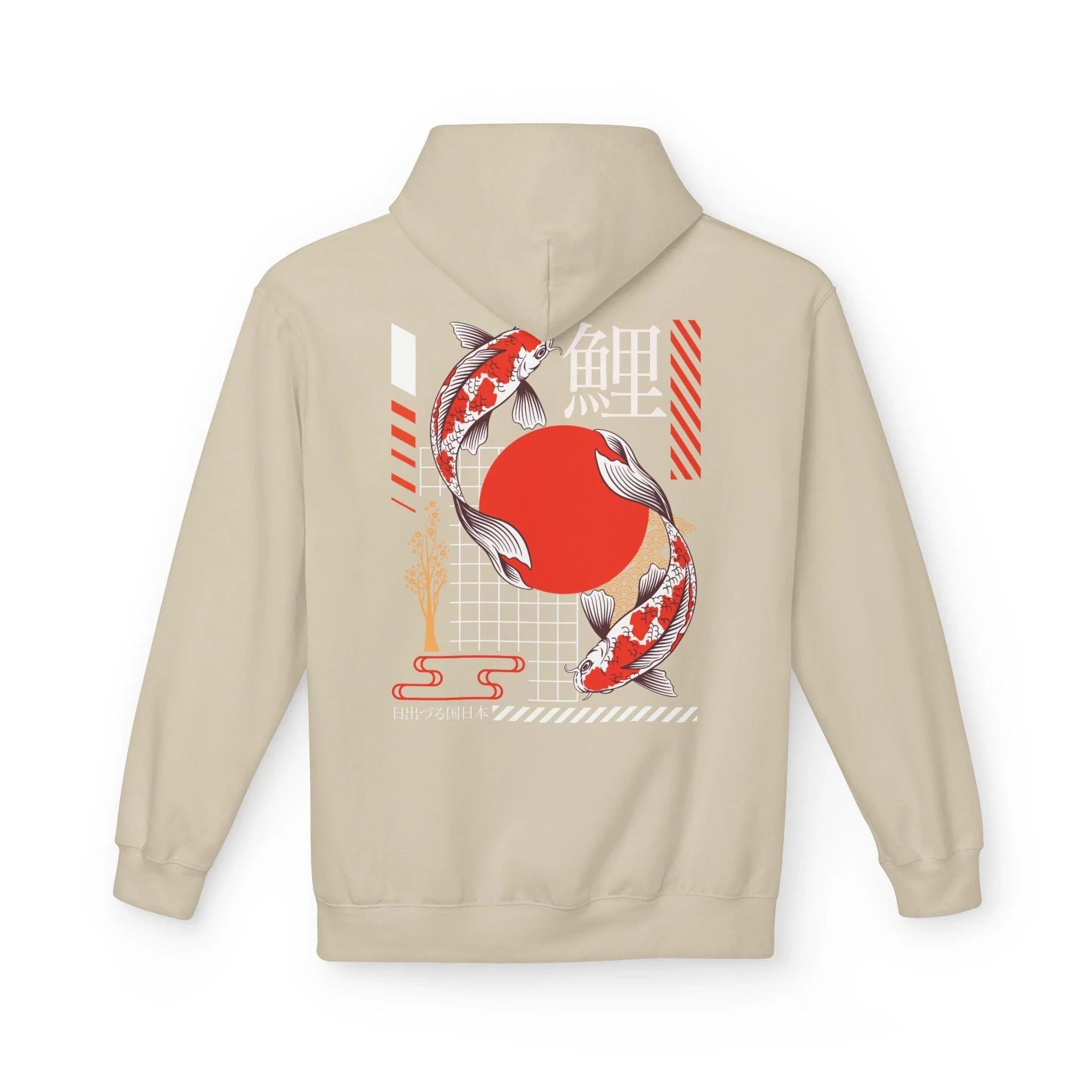 Koi Fish Streetwear Fleece Hoodie - Ultimate Comfort Meets Stylish Design