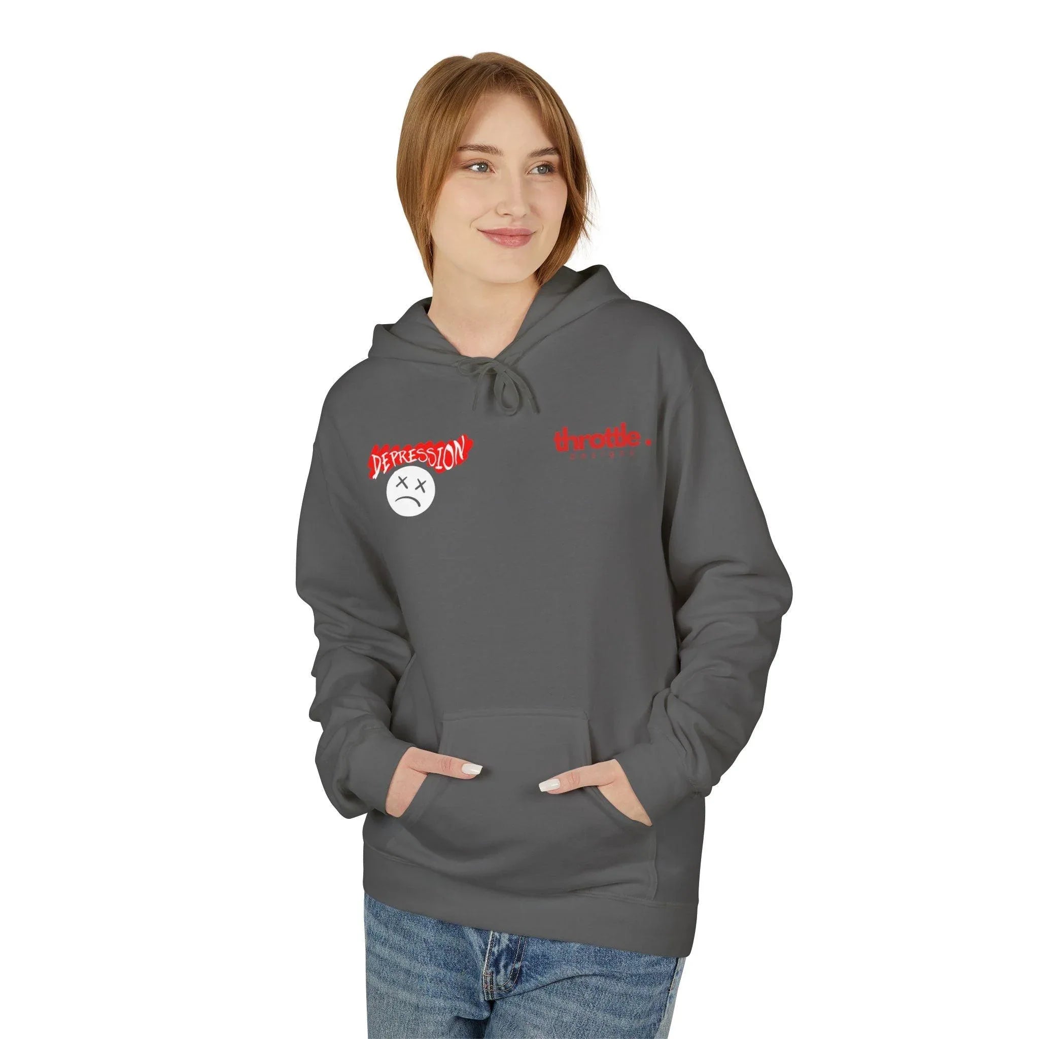 Empower Your Style: Fight Depression Fleece Hoodie for Ultimate Comfort