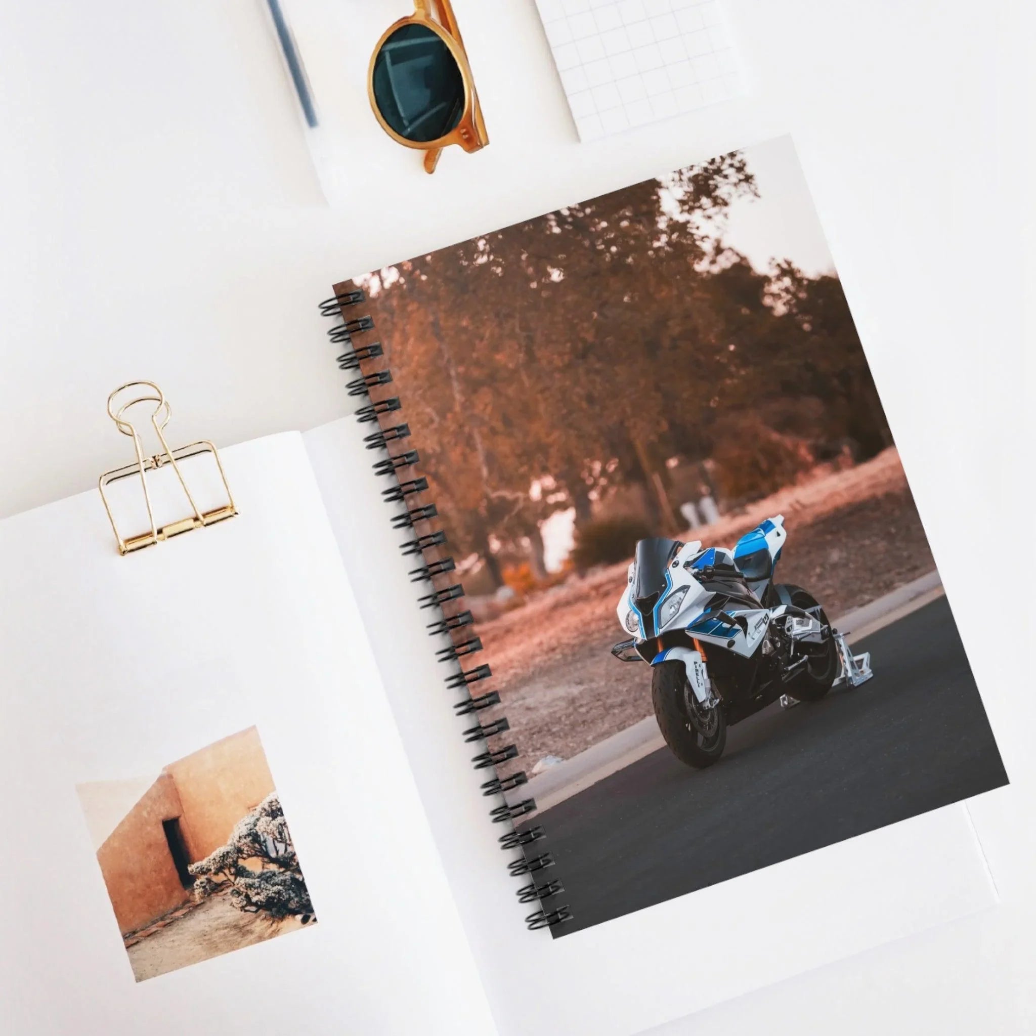 BMW S1000RR HP4 Motorcycle Spiral Notebook #013 - Throttle Designs